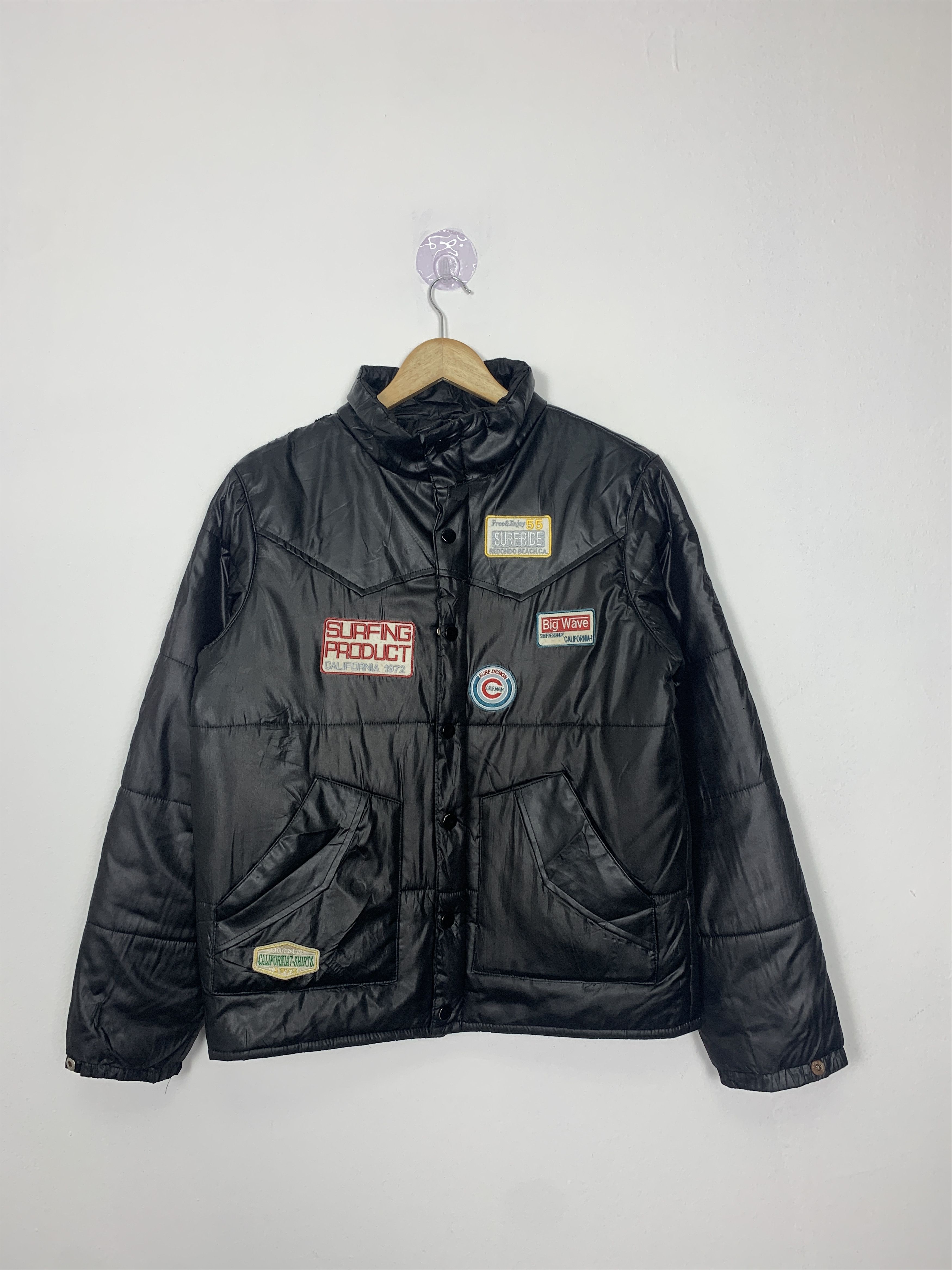 Japanese Brand Vintage SURFSPORT Patches Puffer Zip Up Jacket J0997 Size US S / EU 44-46 / 1 - 1 Thumbnail