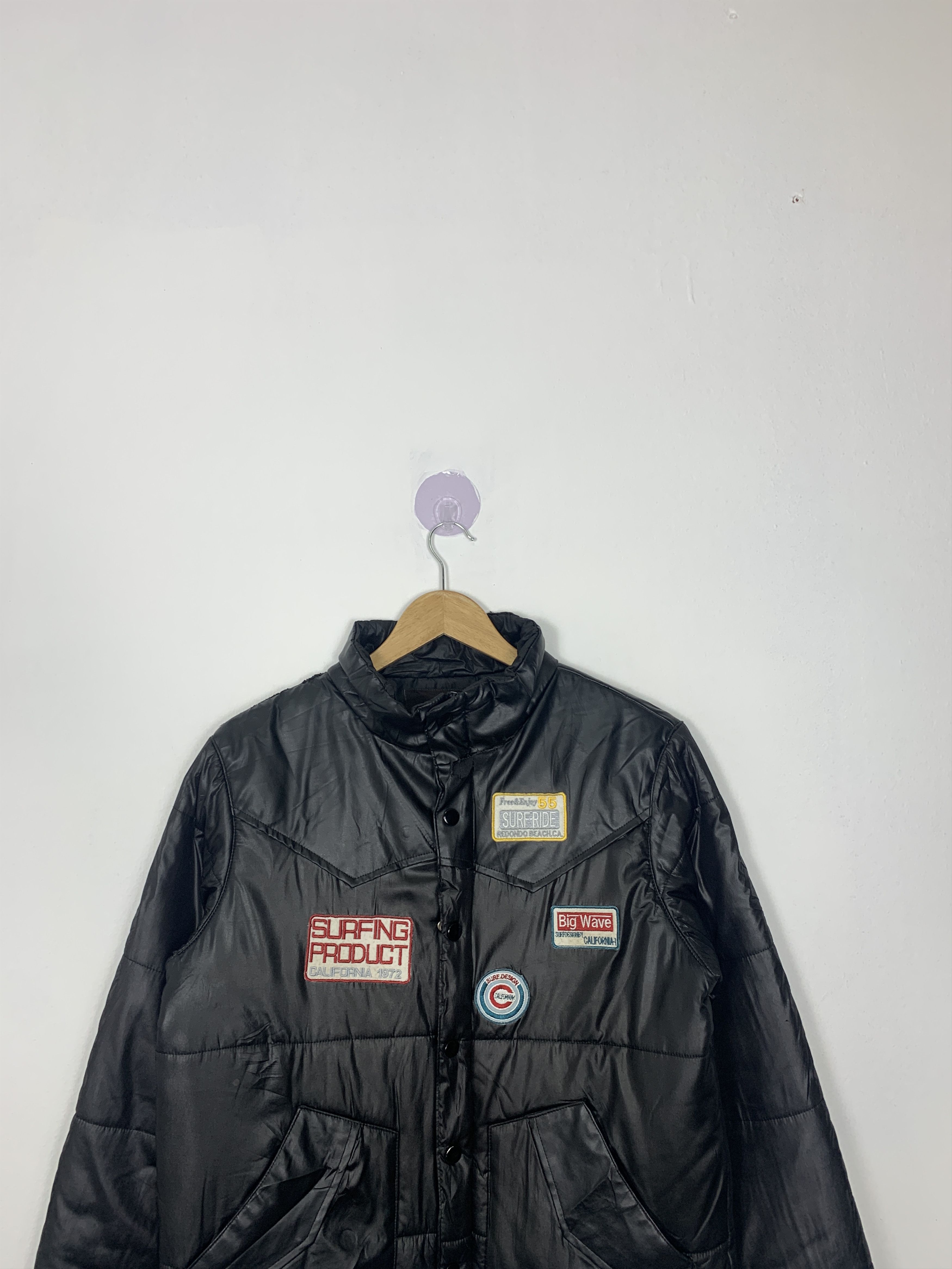Japanese Brand Vintage SURFSPORT Patches Puffer Zip Up Jacket J0997 Size US S / EU 44-46 / 1 - 2 Thumbnail
