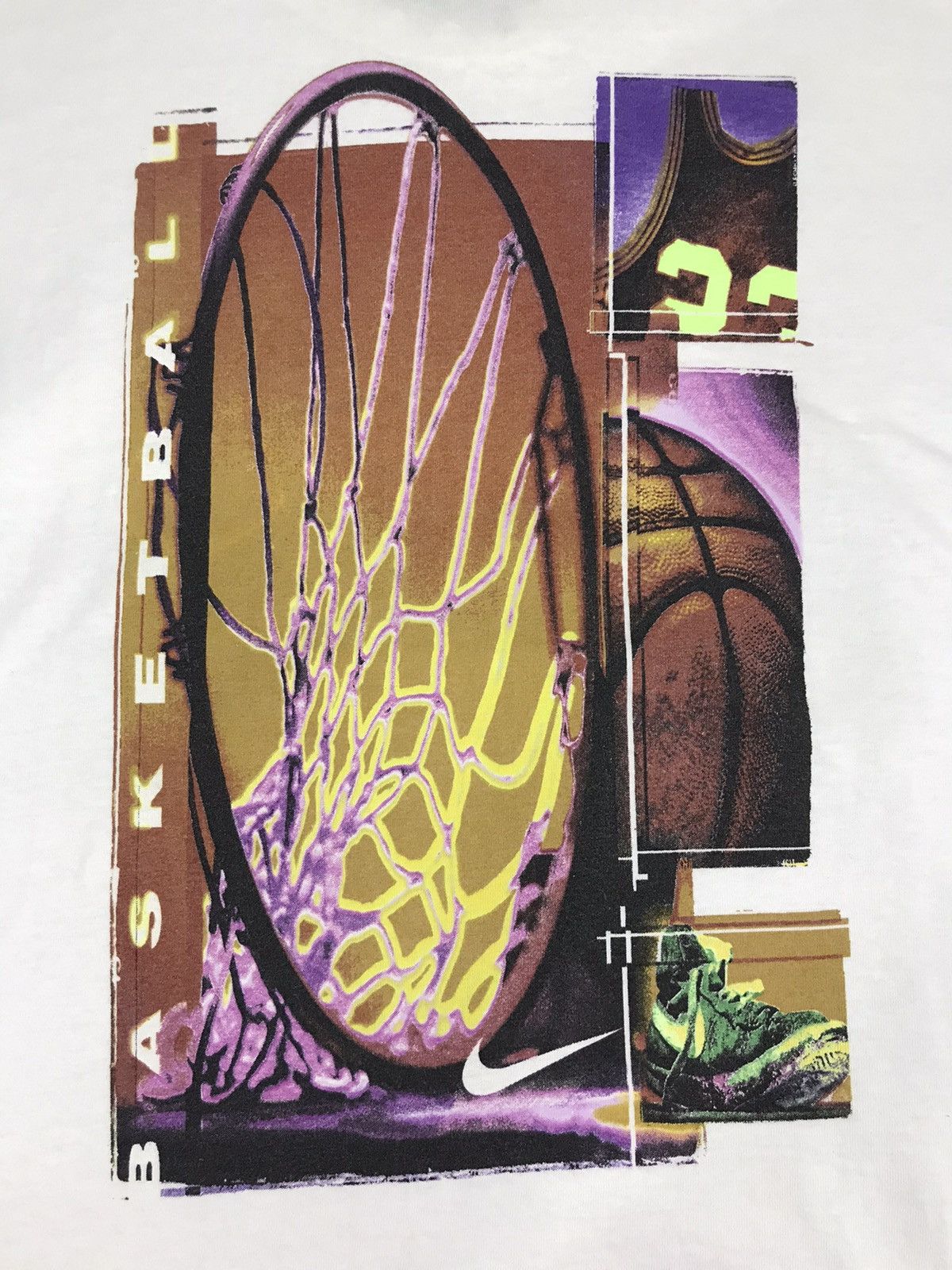 Nike Vintage 90s Nike Basketball Big Logo Spell Out T Shirt Tee Size US L / EU 52-54 / 3 - 2 Thumbnail