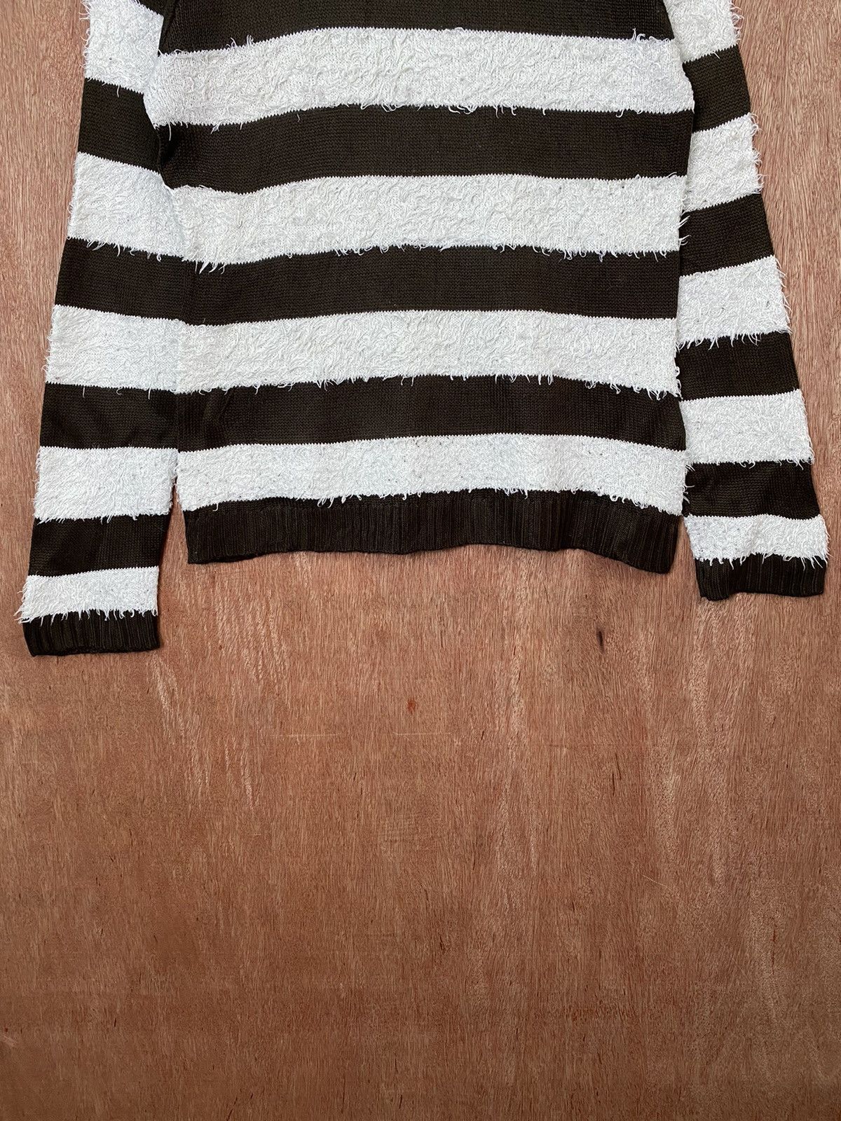 Vintage Final Basic Stripe Shag Shaggy Fur Mohair Knitwear #B657 Size US M / EU 48-50 / 2 - 3 Thumbnail