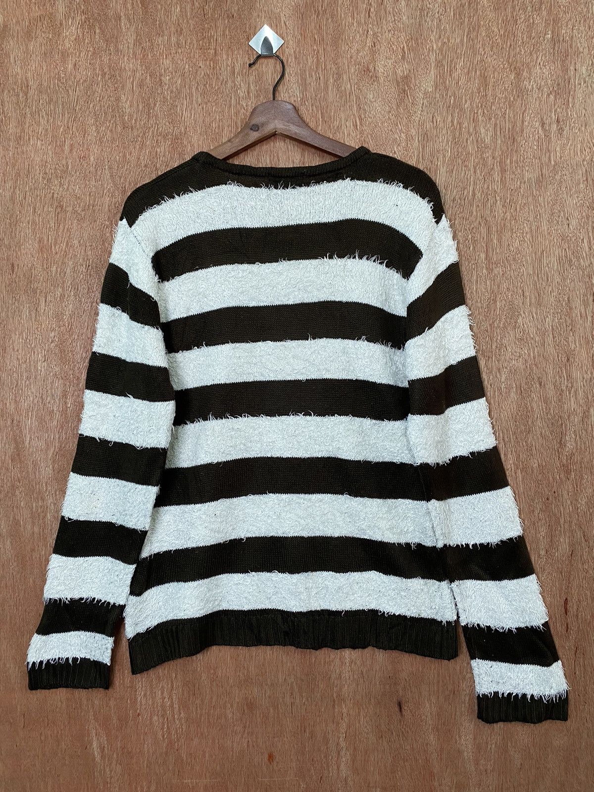 Vintage Final Basic Stripe Shag Shaggy Fur Mohair Knitwear #B657 Size US M / EU 48-50 / 2 - 5 Thumbnail