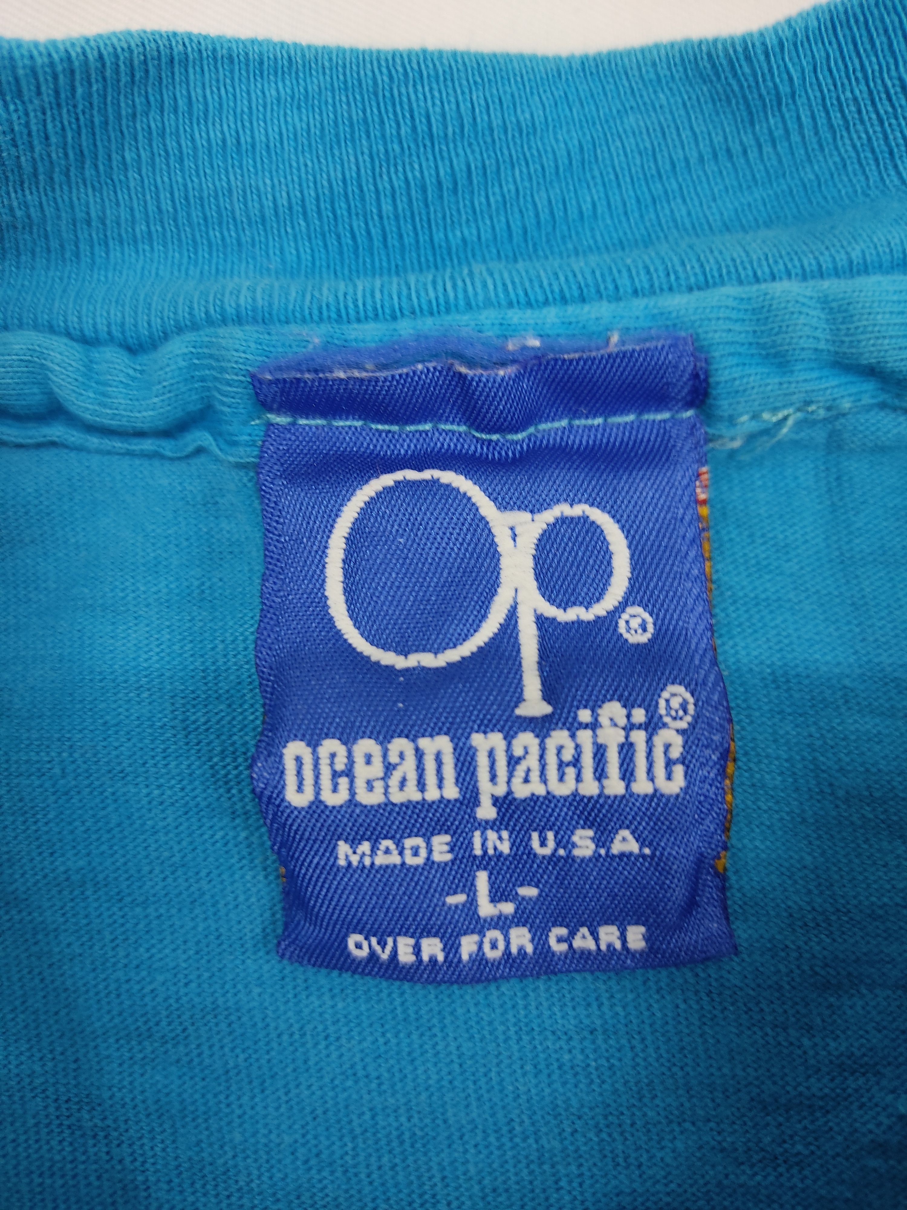 Ocean Pacific Vintage 90s Ocean Pacific USA Blue Label Power Spell Out Size US M / EU 48-50 / 2 - 5 Thumbnail