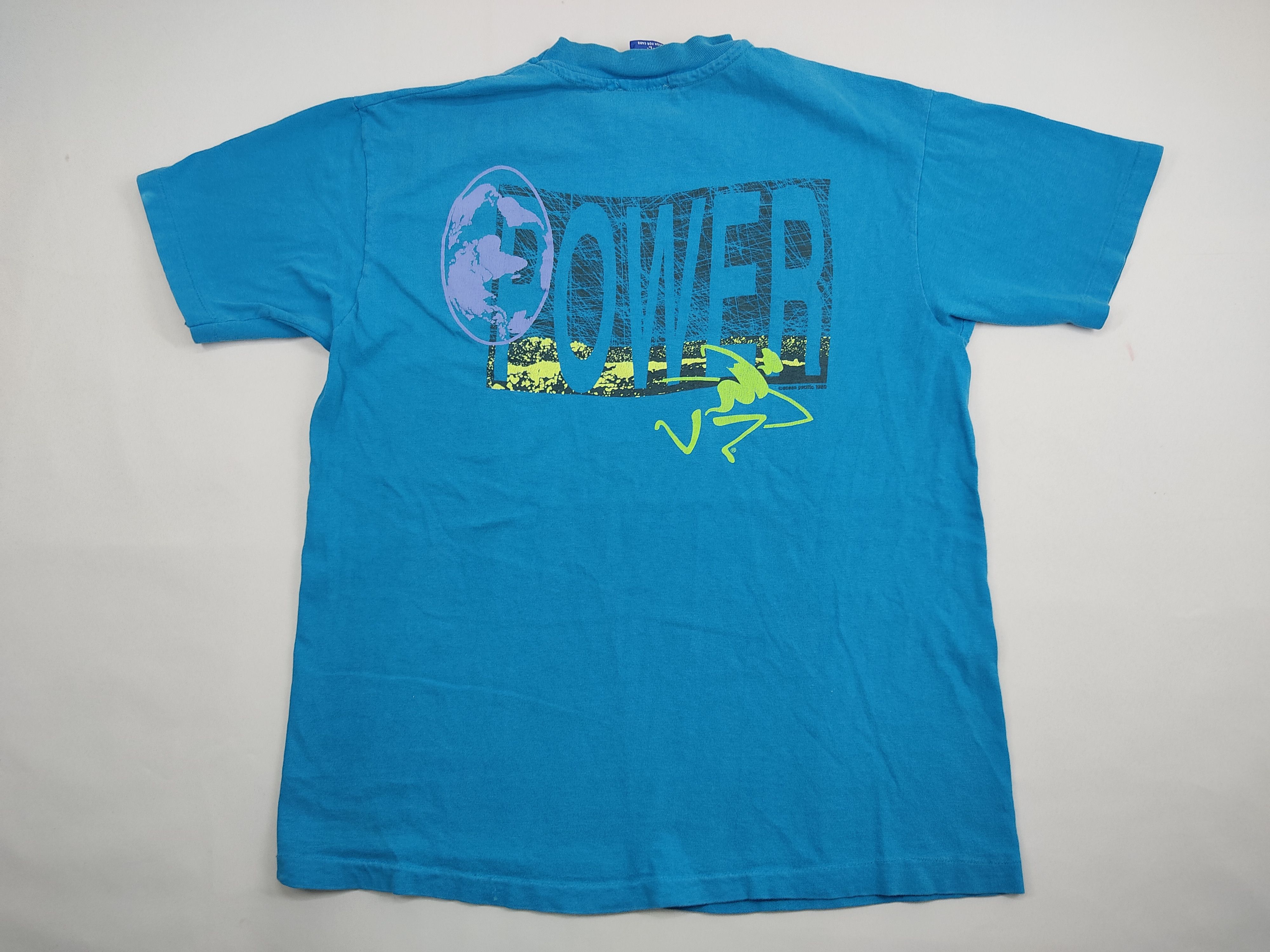 Ocean Pacific Vintage 90s Ocean Pacific USA Blue Label Power Spell Out Size US M / EU 48-50 / 2 - 1 Thumbnail