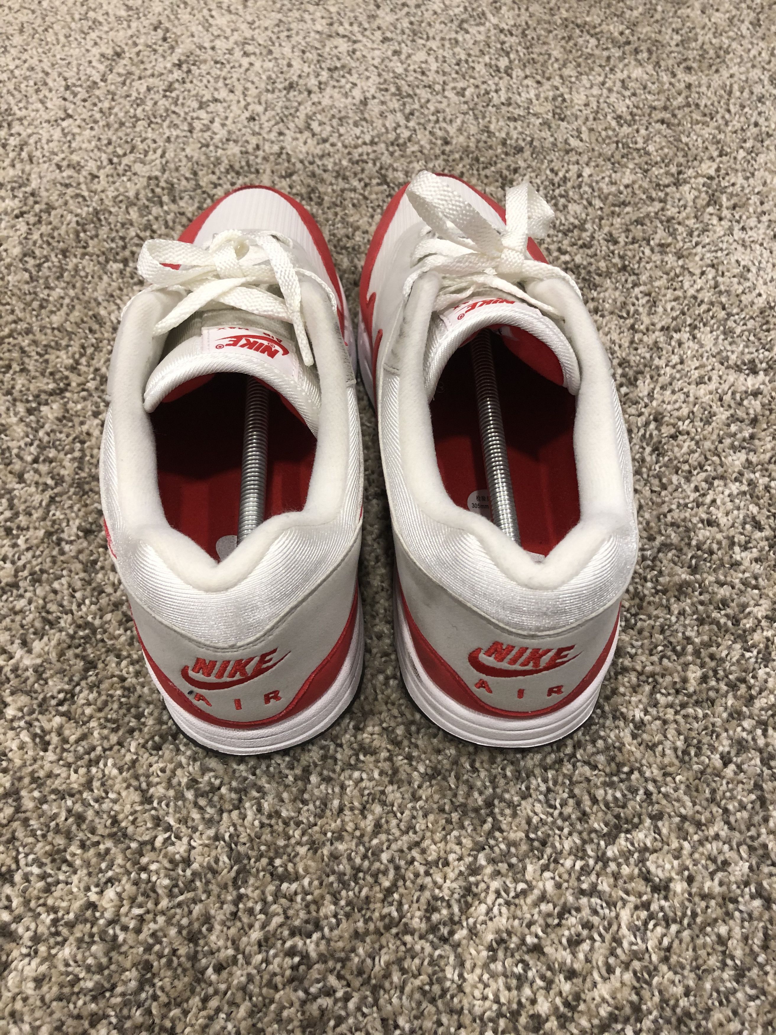 Nike Nike airmax 1 anniversary red 2017 Size US 12.5 / EU 45-46 - 3 Thumbnail
