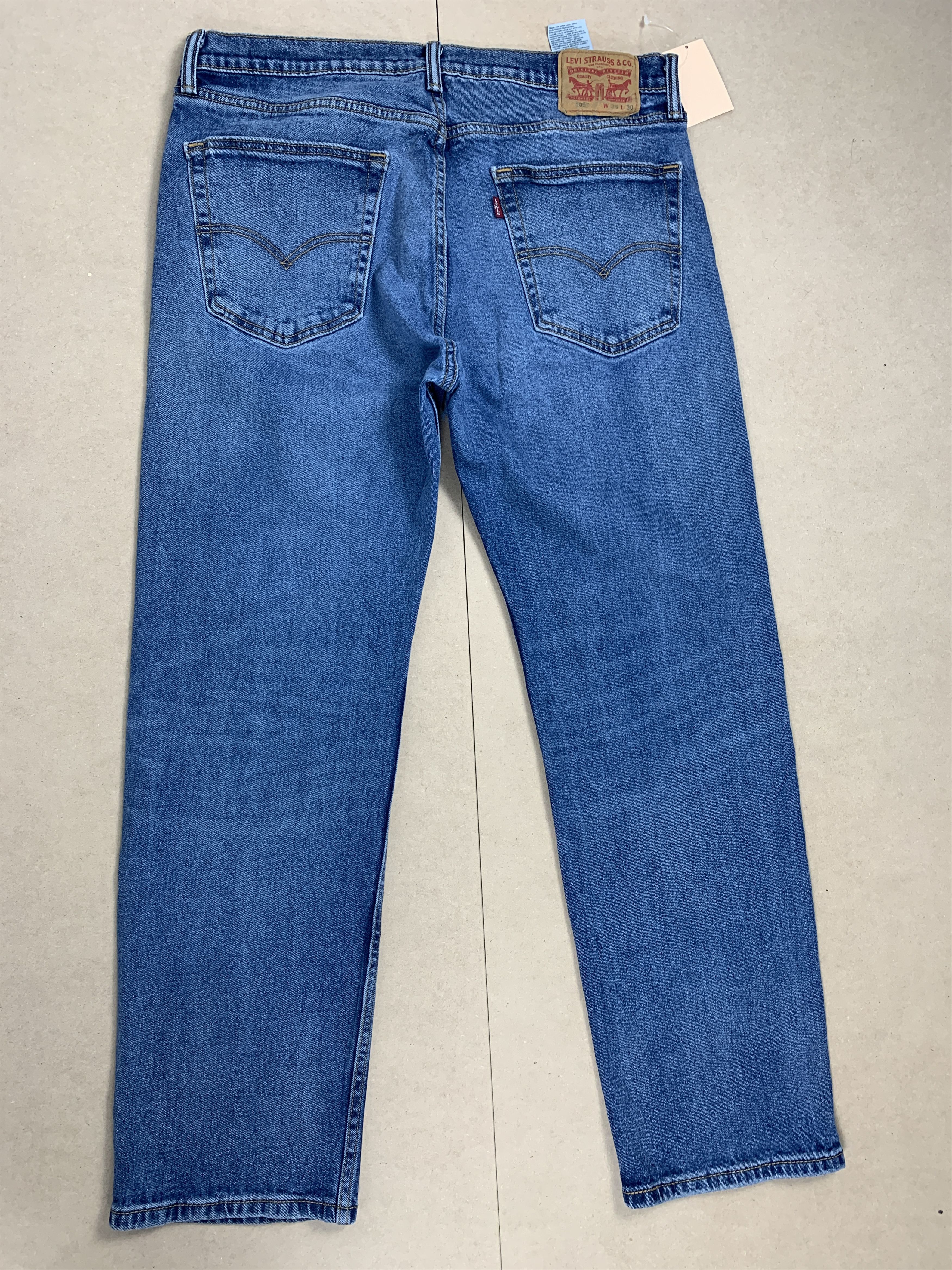 Levi's Vintage LEVI'S 505 Faded Mid Wash Straight Cut Jeans Size US 35 - 8 Thumbnail