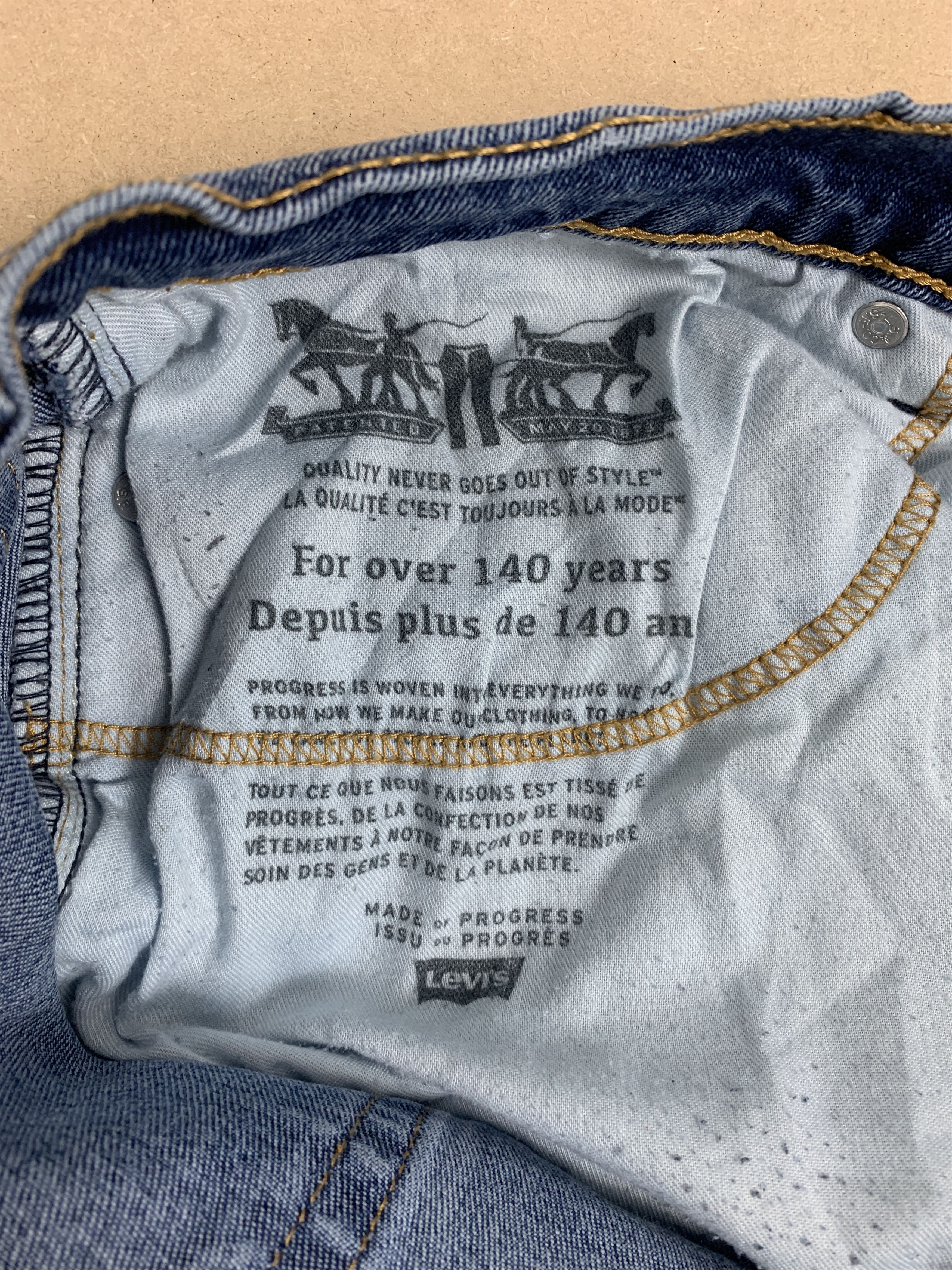 Levi's Vintage LEVI'S 505 Faded Mid Wash Straight Cut Jeans Size US 35 - 12 Thumbnail