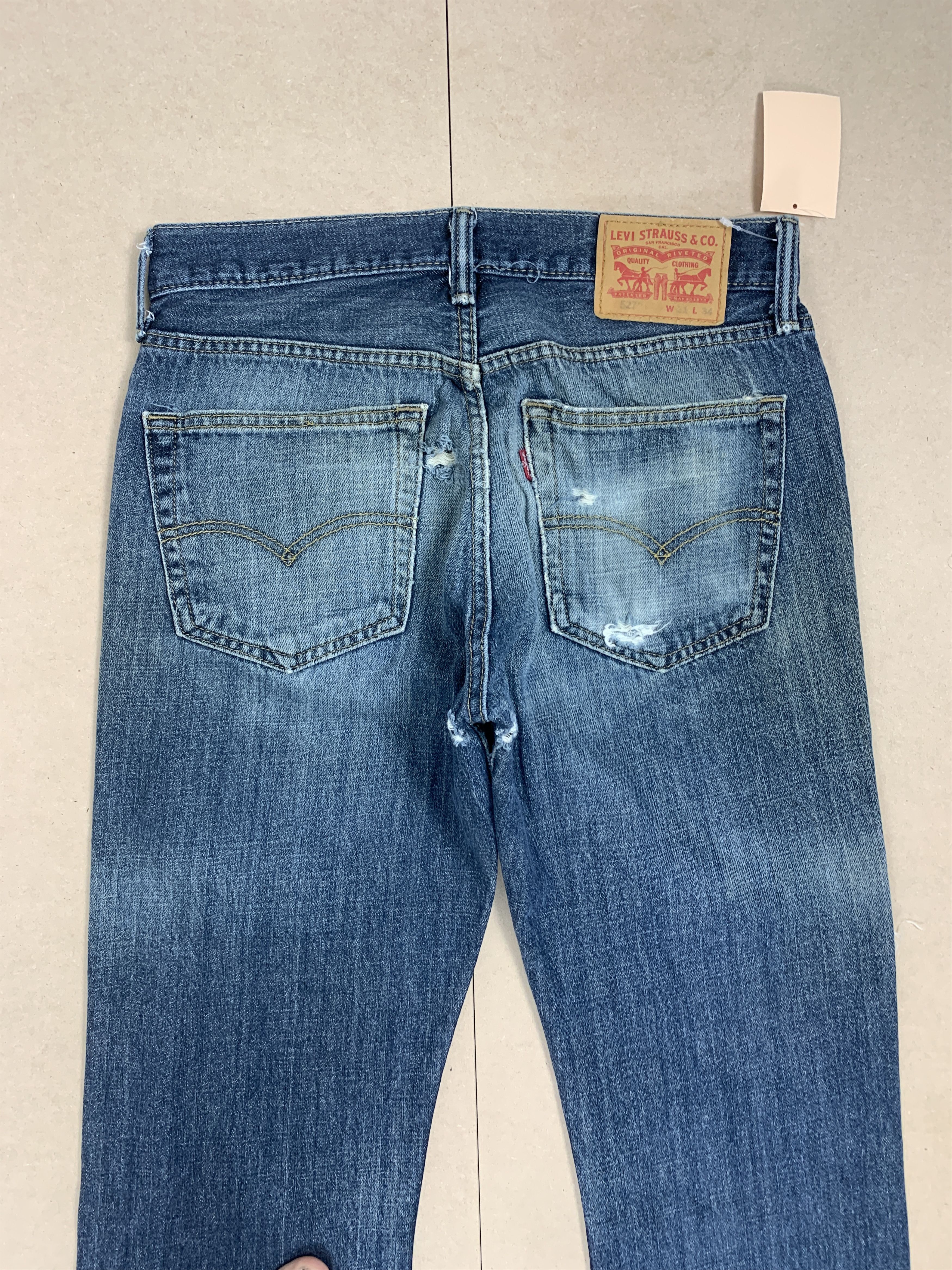 Levi's Vintage LEVI'S 527 Boot Cut Faded Distressed Jeans P0159 Size US 30 / EU 46 - 10 Thumbnail