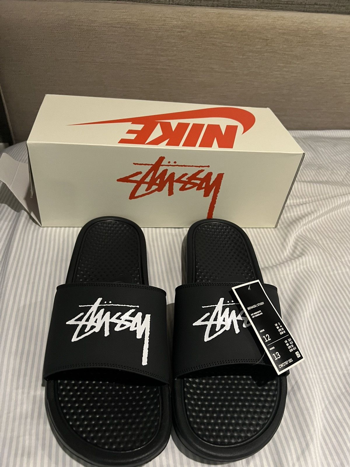 benassi x stussy slides stockx