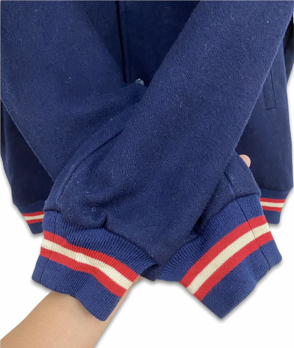 Champion Vintage 90s Champion Wool Basketball Varsity Jacket Rare Size US M / EU 48-50 / 2 - 9 Thumbnail