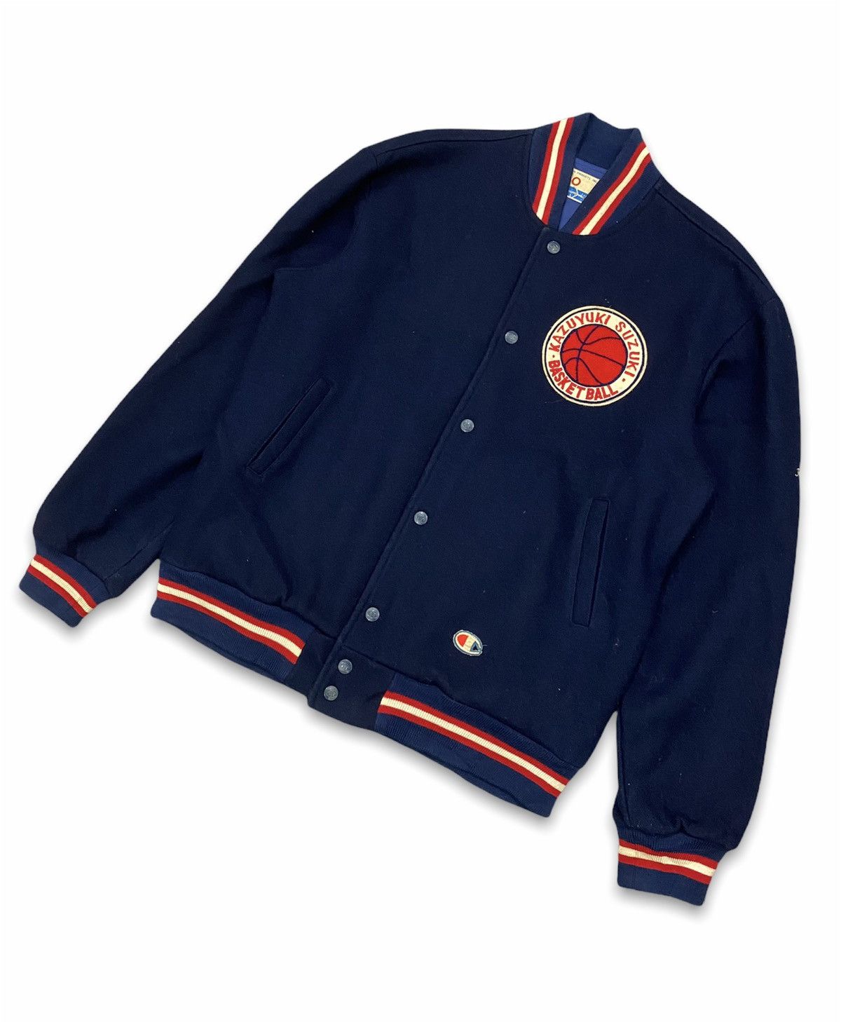 Champion Vintage 90s Champion Wool Basketball Varsity Jacket Rare Size US M / EU 48-50 / 2 - 5 Thumbnail