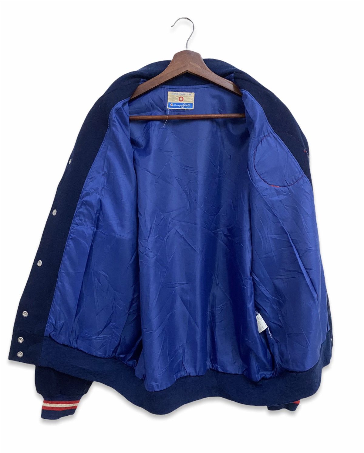 Champion Vintage 90s Champion Wool Basketball Varsity Jacket Rare Size US M / EU 48-50 / 2 - 10 Thumbnail