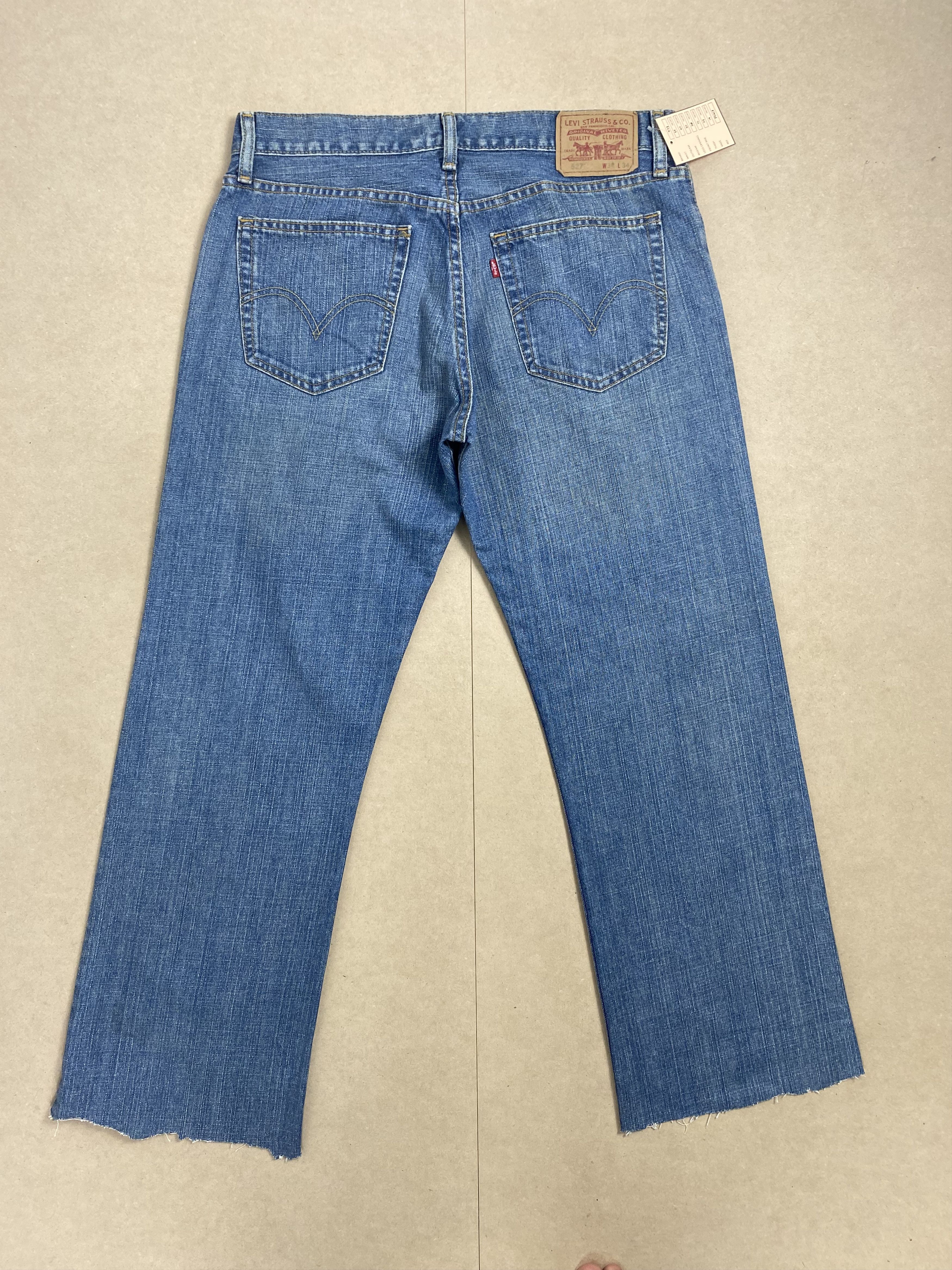 Levi's × Vintage Vintage LEVI'S 527 Bootcut Distressed Faded Mid Wash Jeans Size US 35 - 5 Thumbnail