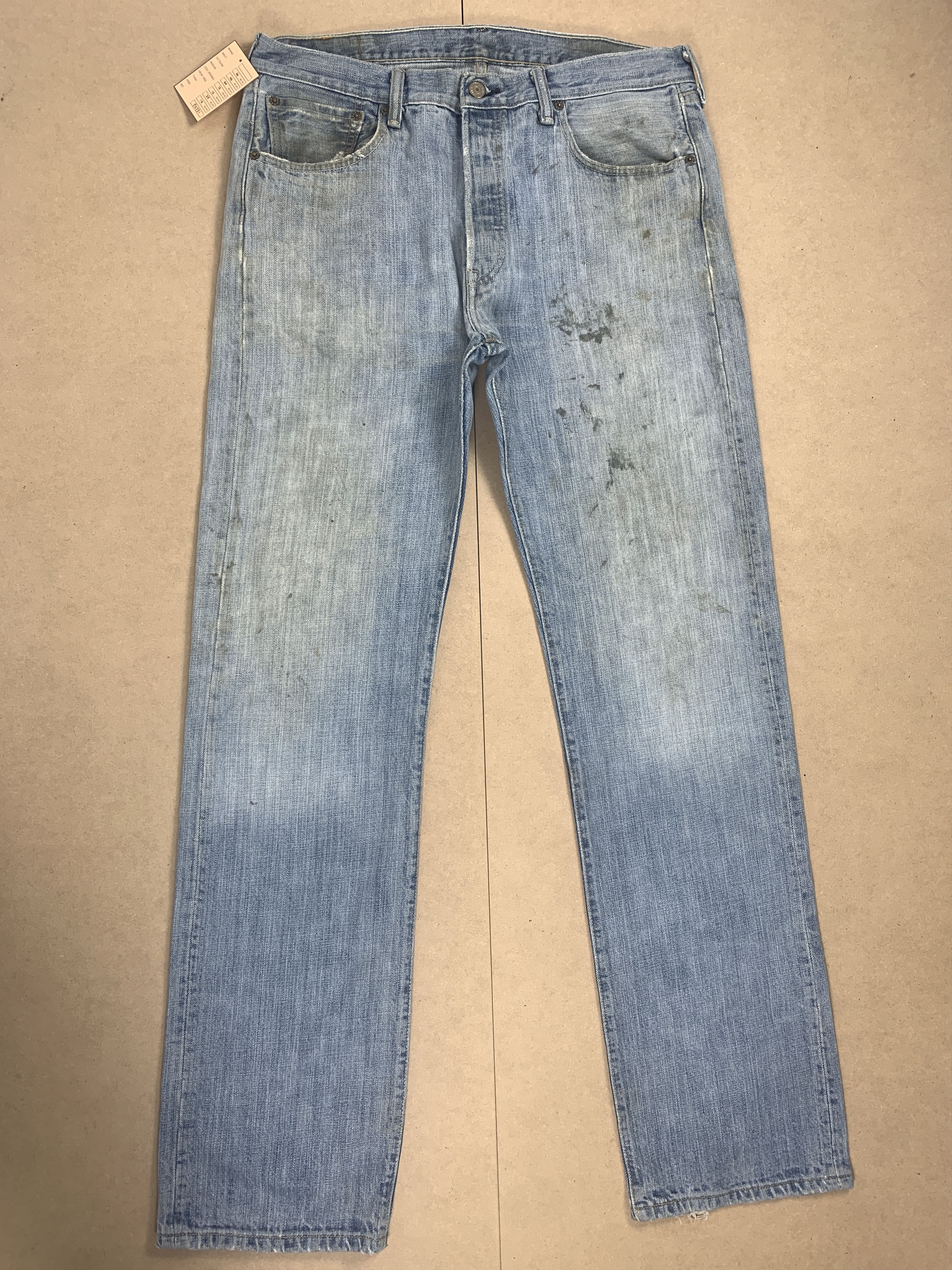 Levi's Vintage 90s LEVI'S 501 Distressed Faded Jeans P0331 Size US 34 / EU 50 - 1 Thumbnail