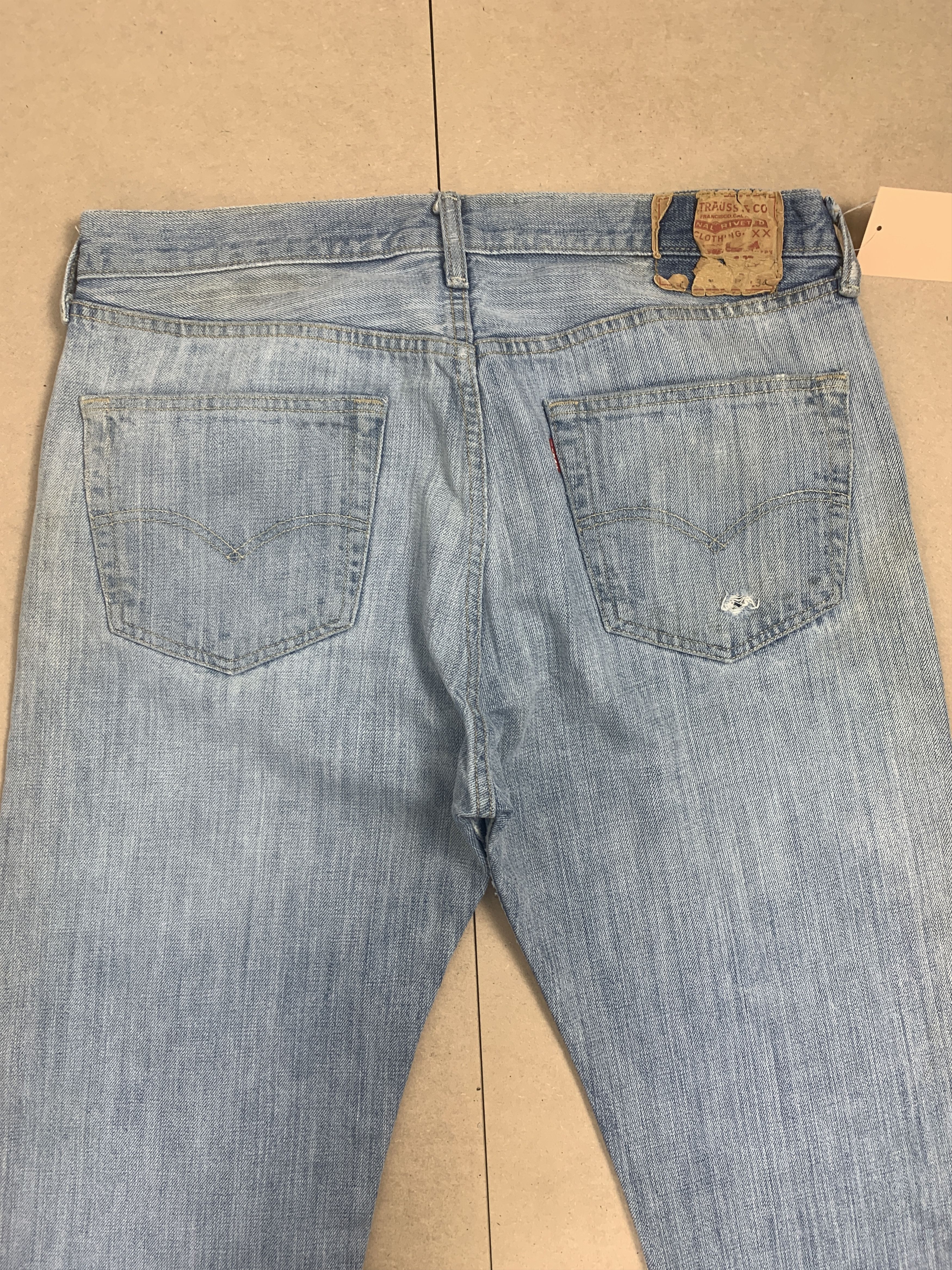 Levi's Vintage 90s LEVI'S 501 Distressed Faded Jeans P0331 Size US 34 / EU 50 - 10 Thumbnail