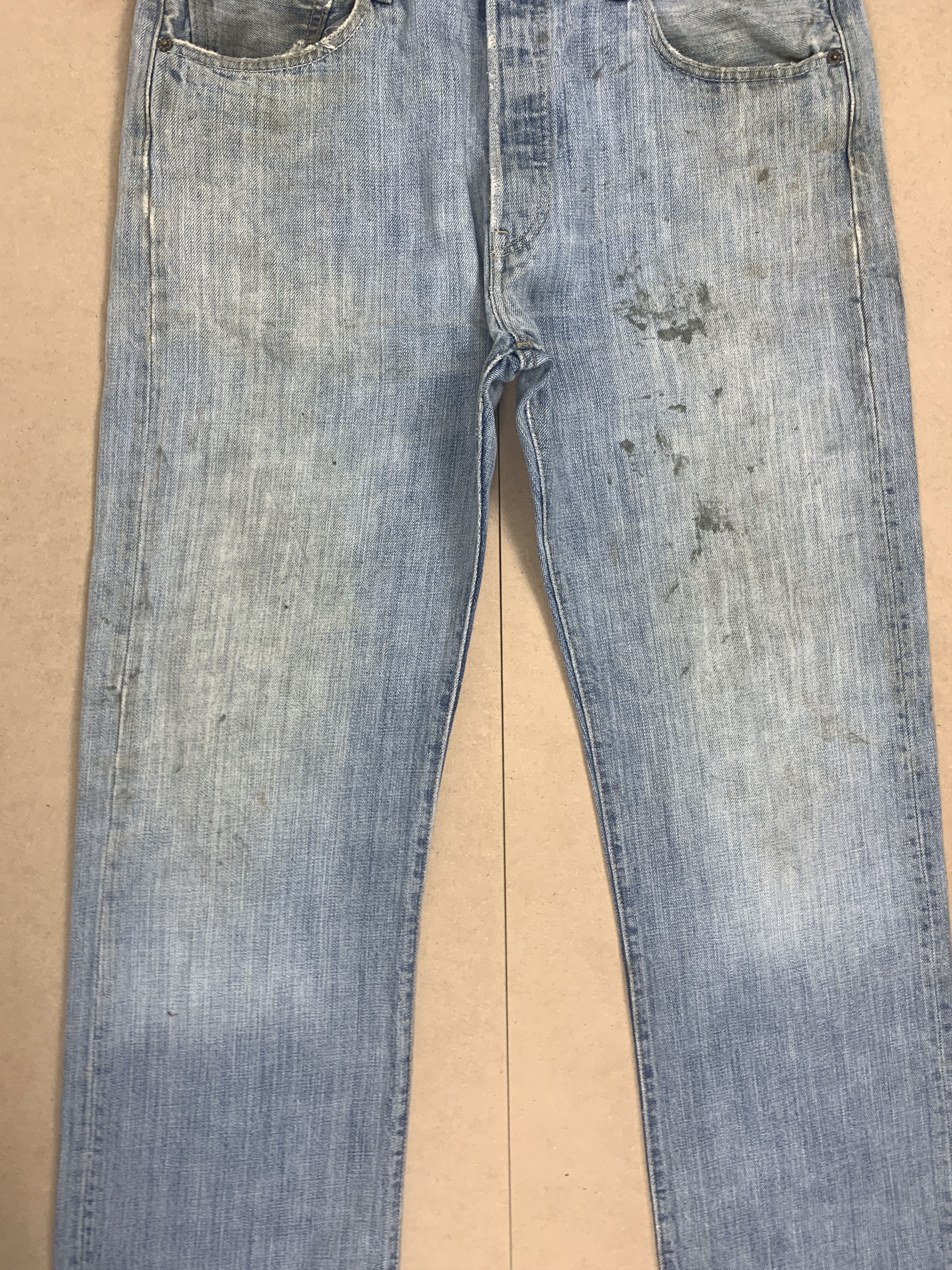 Levi's Vintage 90s LEVI'S 501 Distressed Faded Jeans P0331 Size US 34 / EU 50 - 5 Thumbnail