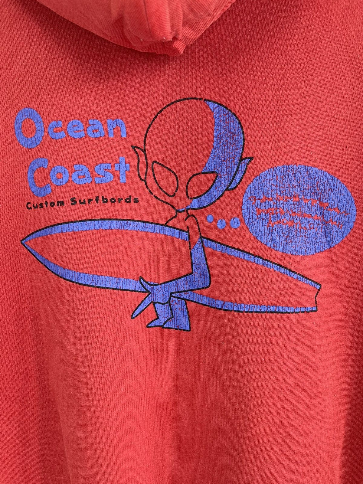 Vintage Vintage Ocean Surf Hoodie Surfing Sweatshirt Size US L / EU 52-54 / 3 - 2 Thumbnail