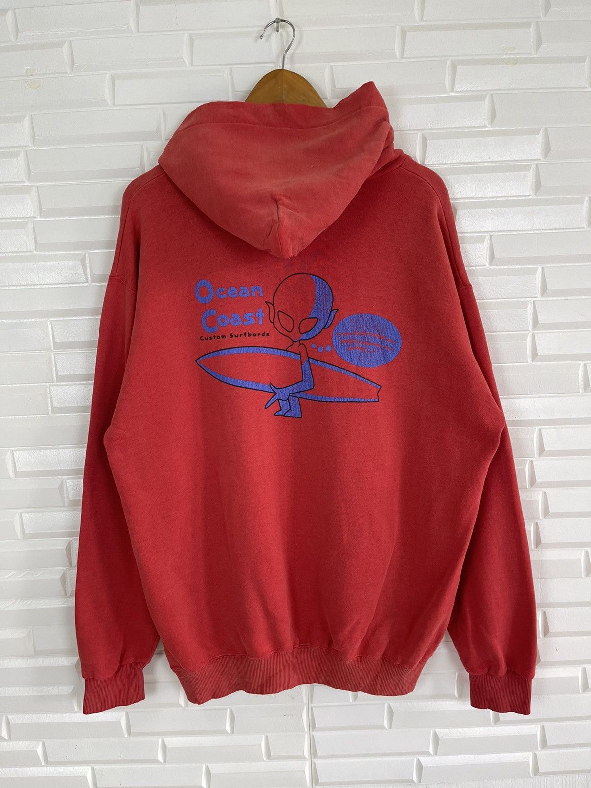 Vintage Vintage Ocean Surf Hoodie Surfing Sweatshirt Size US L / EU 52-54 / 3 - 7 Thumbnail