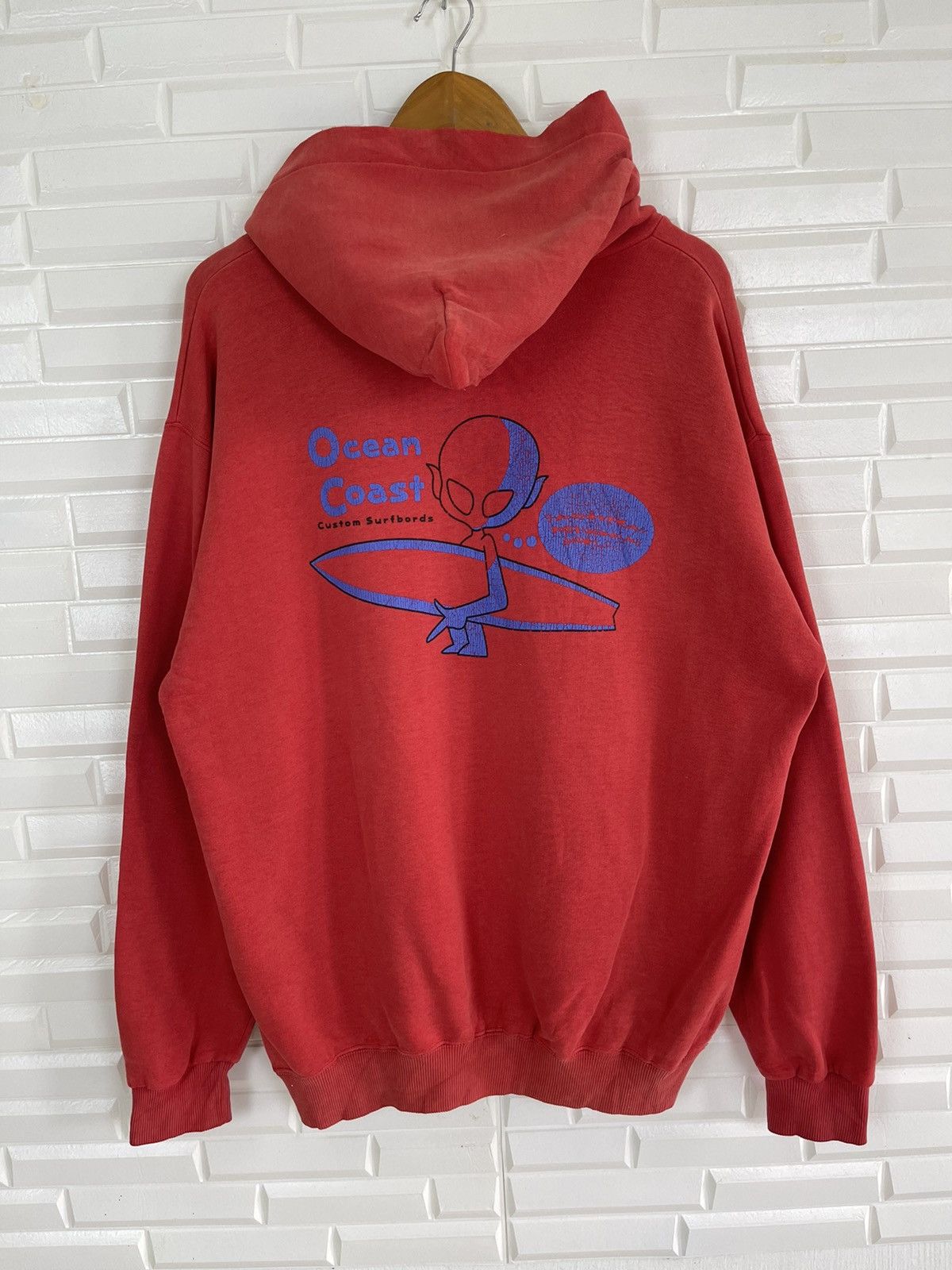 Vintage Vintage Ocean Surf Hoodie Surfing Sweatshirt Size US L / EU 52-54 / 3 - 1 Thumbnail