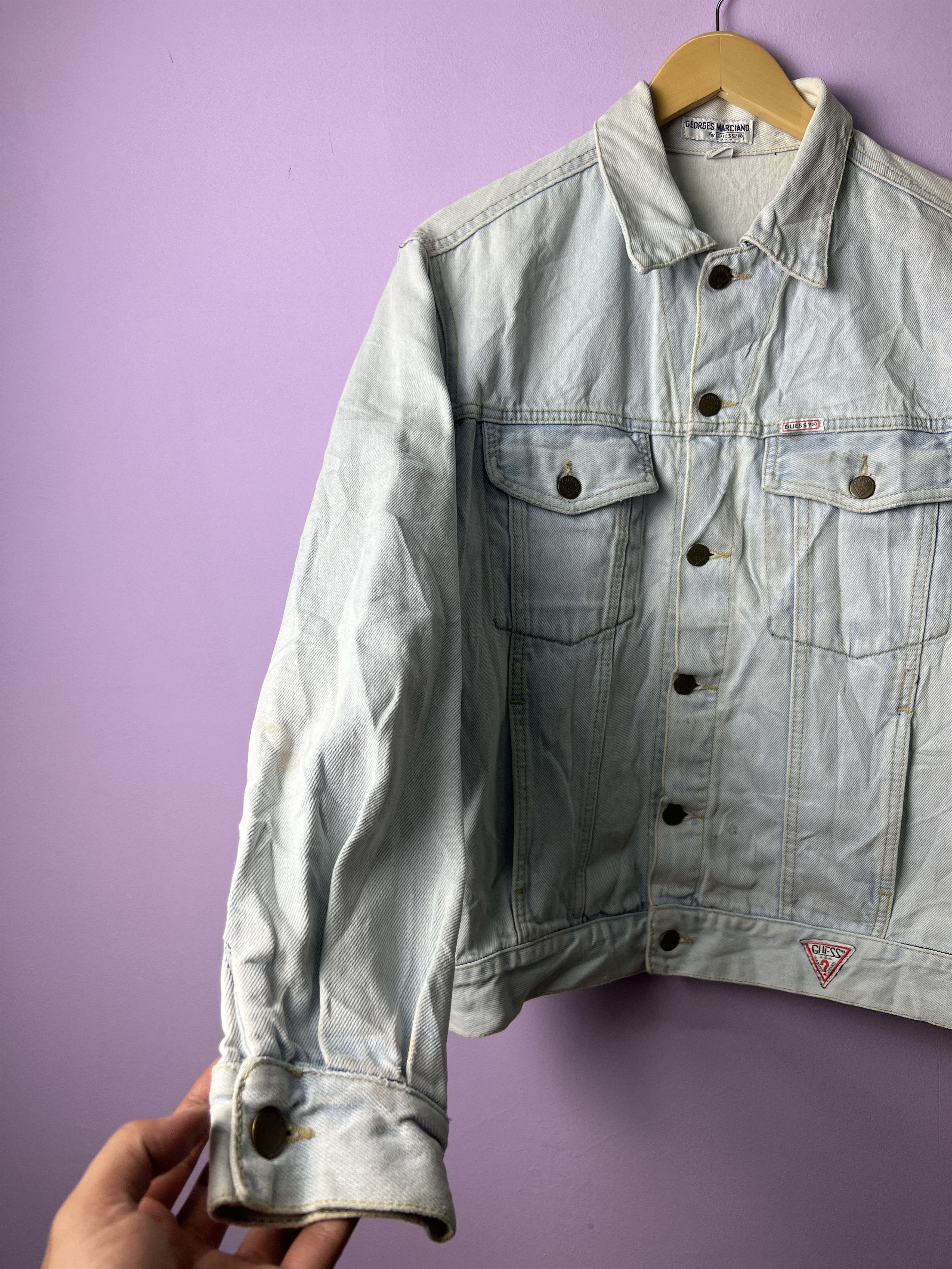Georges Marciano 🔥Vintage Rare Georges Marciano x Guess Trucker Denim Size US M / EU 48-50 / 2 - 10 Thumbnail