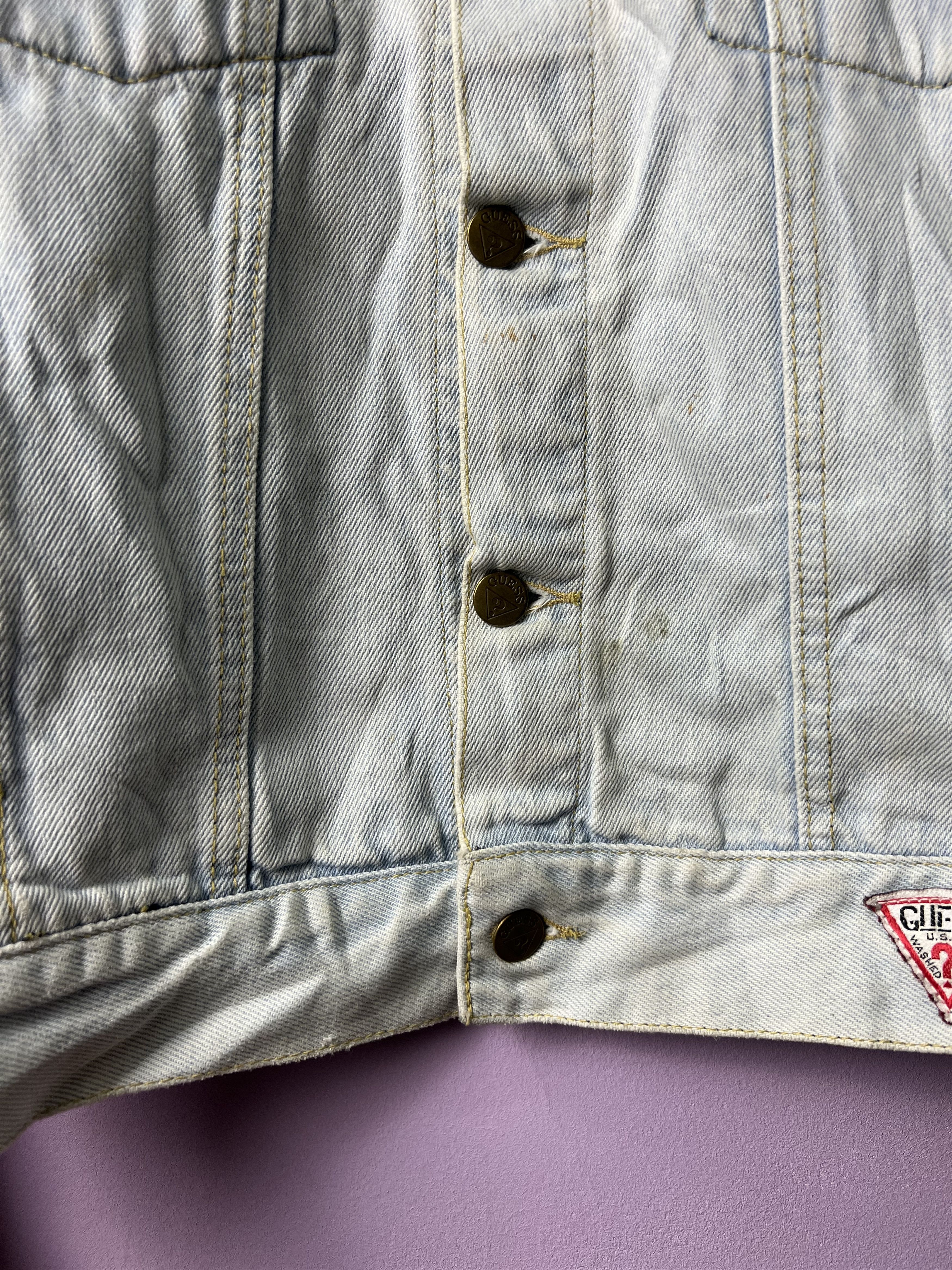 Georges Marciano 🔥Vintage Rare Georges Marciano x Guess Trucker Denim Size US M / EU 48-50 / 2 - 16 Thumbnail