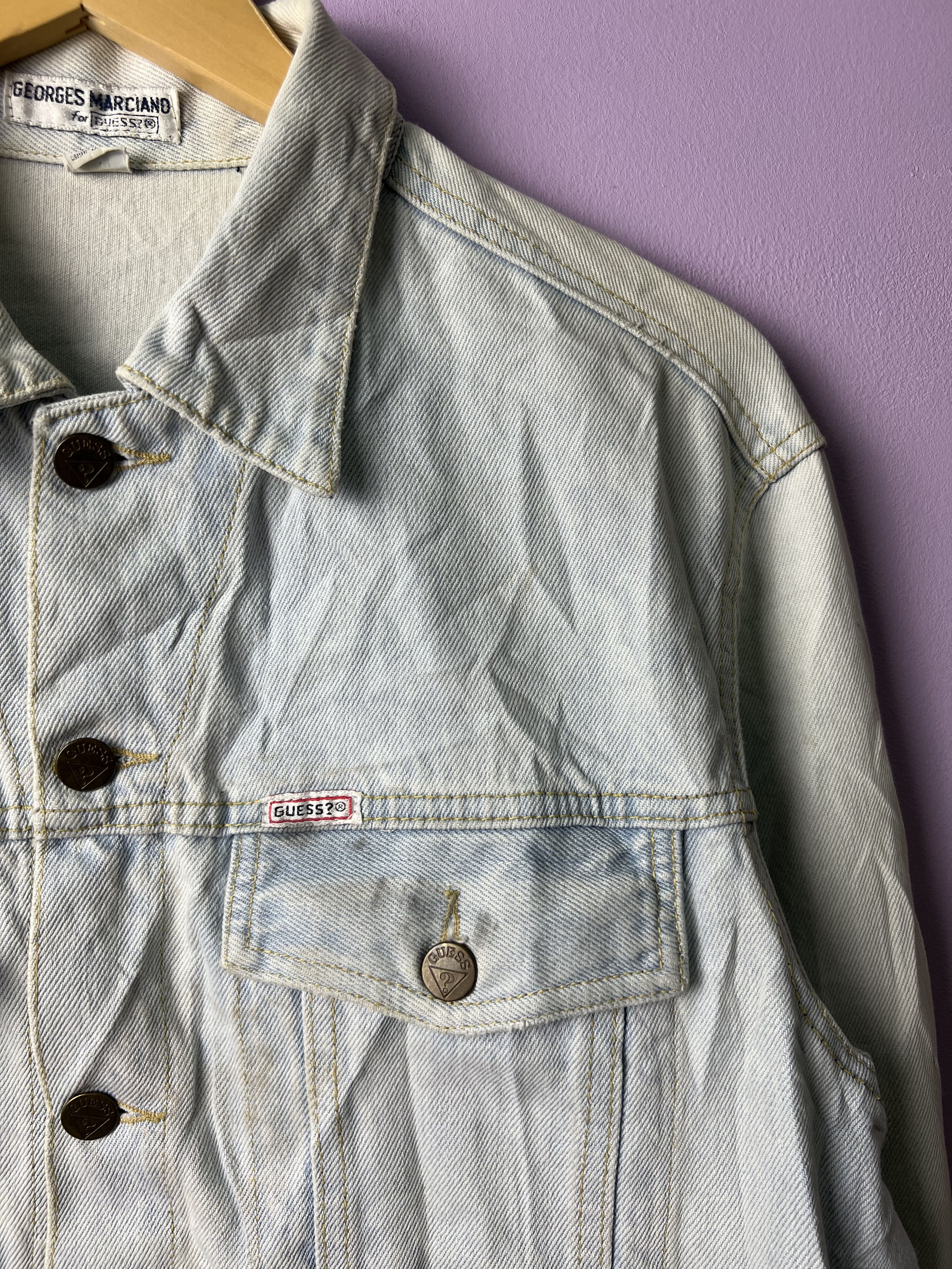 Georges Marciano 🔥Vintage Rare Georges Marciano x Guess Trucker Denim Size US M / EU 48-50 / 2 - 4 Thumbnail