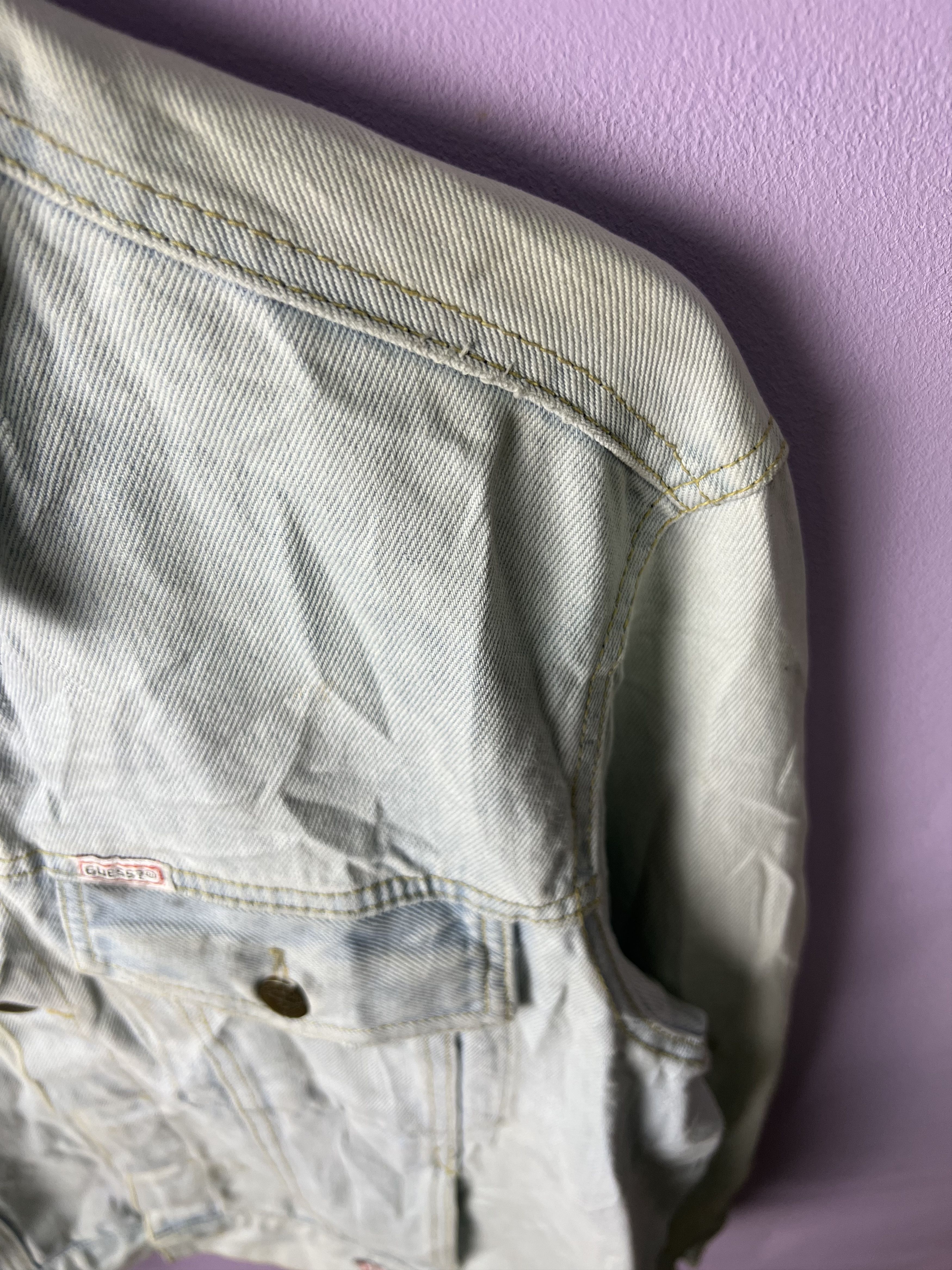 Georges Marciano 🔥Vintage Rare Georges Marciano x Guess Trucker Denim Size US M / EU 48-50 / 2 - 11 Thumbnail