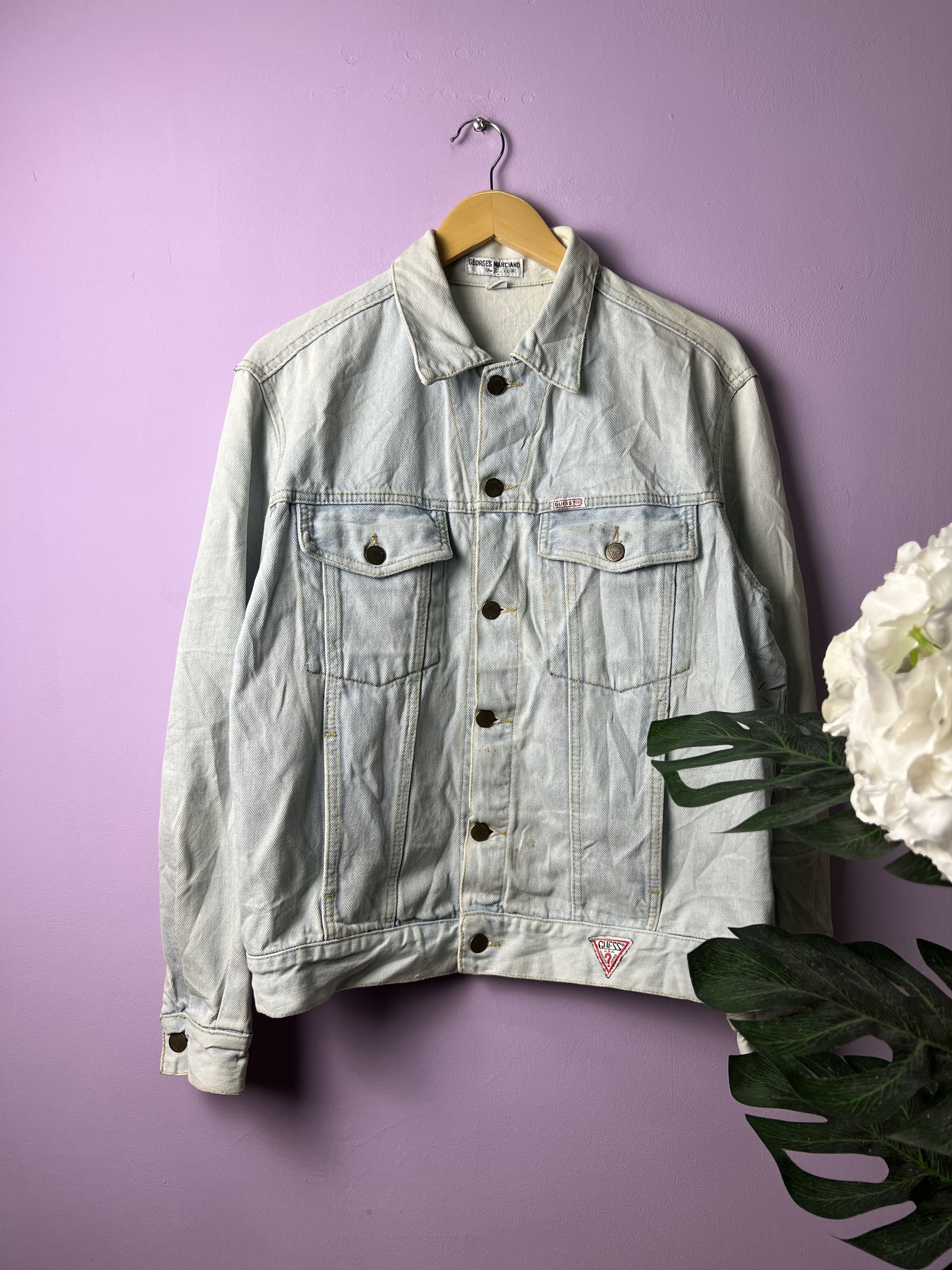 Georges Marciano 🔥Vintage Rare Georges Marciano x Guess Trucker Denim Size US M / EU 48-50 / 2 - 1 Thumbnail
