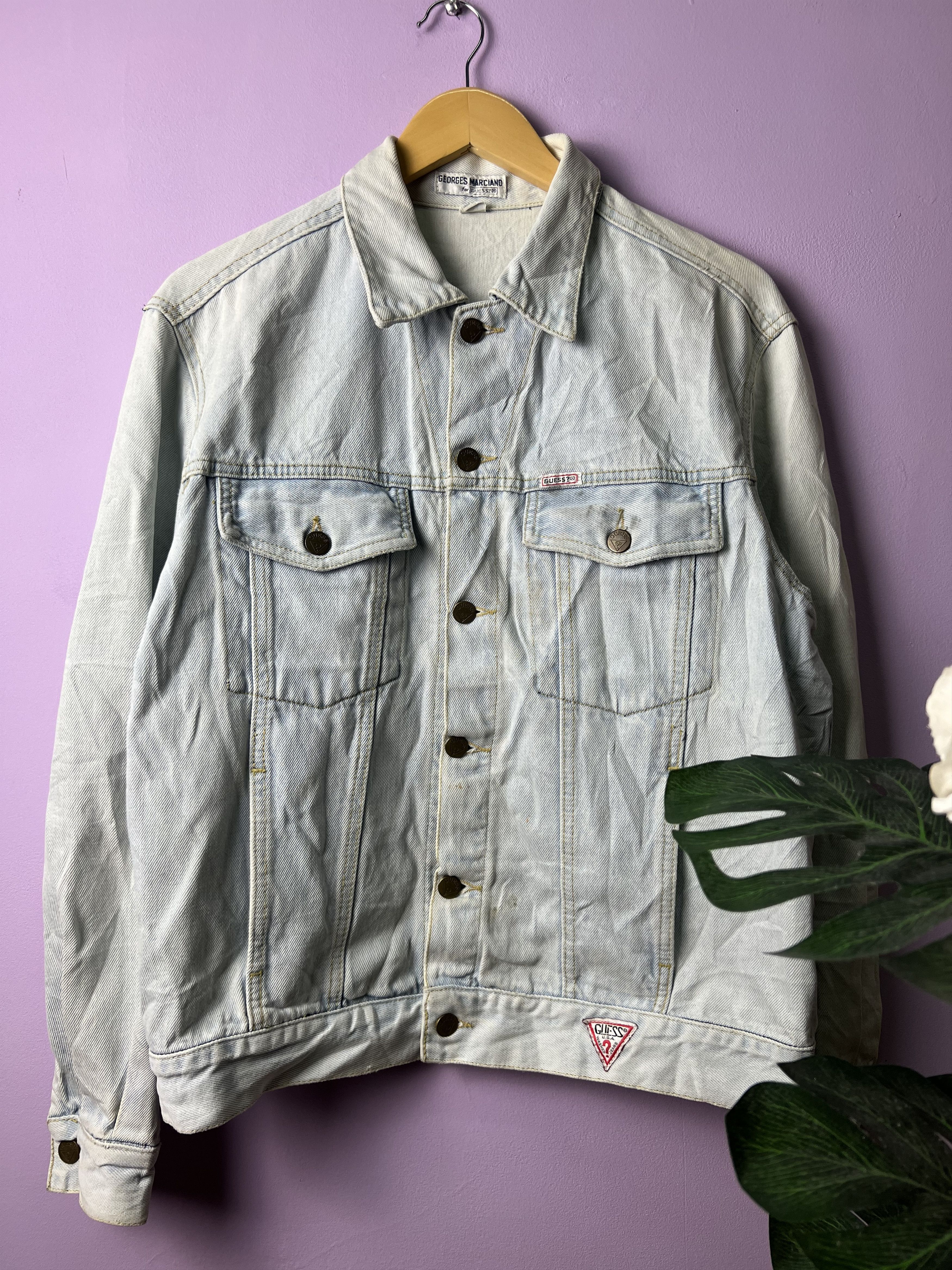 Georges Marciano 🔥Vintage Rare Georges Marciano x Guess Trucker Denim Size US M / EU 48-50 / 2 - 2 Thumbnail