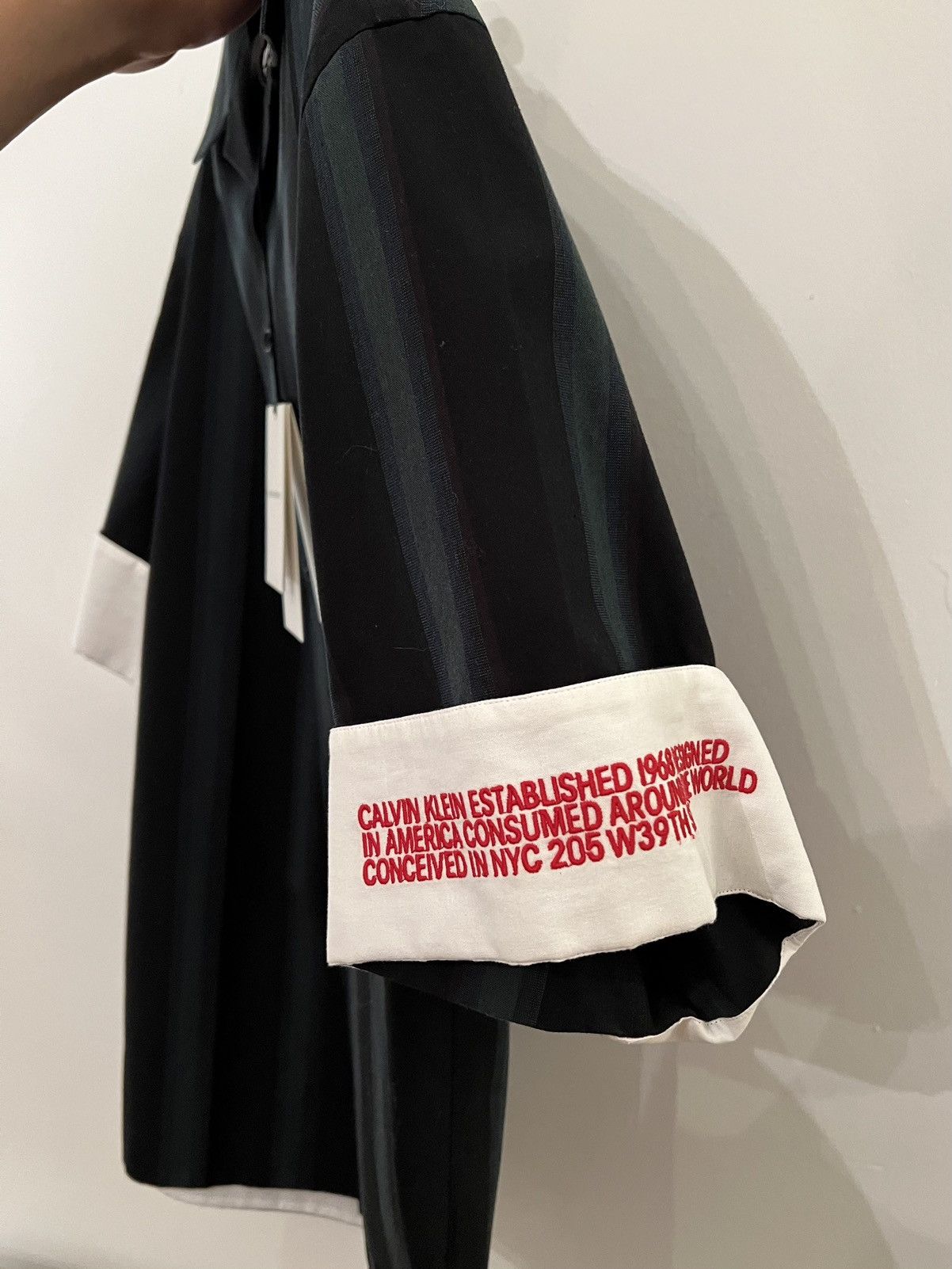 Raf Simons Calvin Klein 205W39NYC Faded Stripe Vacation Shirt Size US S / EU 44-46 / 1 - 5 Thumbnail