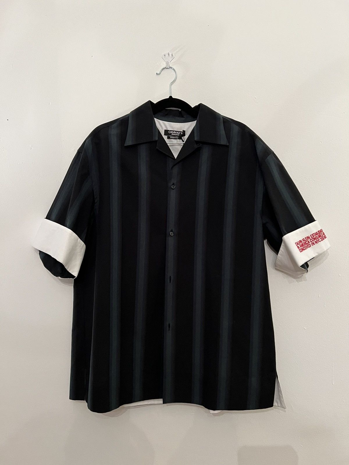Raf Simons Calvin Klein 205W39NYC Faded Stripe Vacation Shirt Size US S / EU 44-46 / 1 - 1 Thumbnail