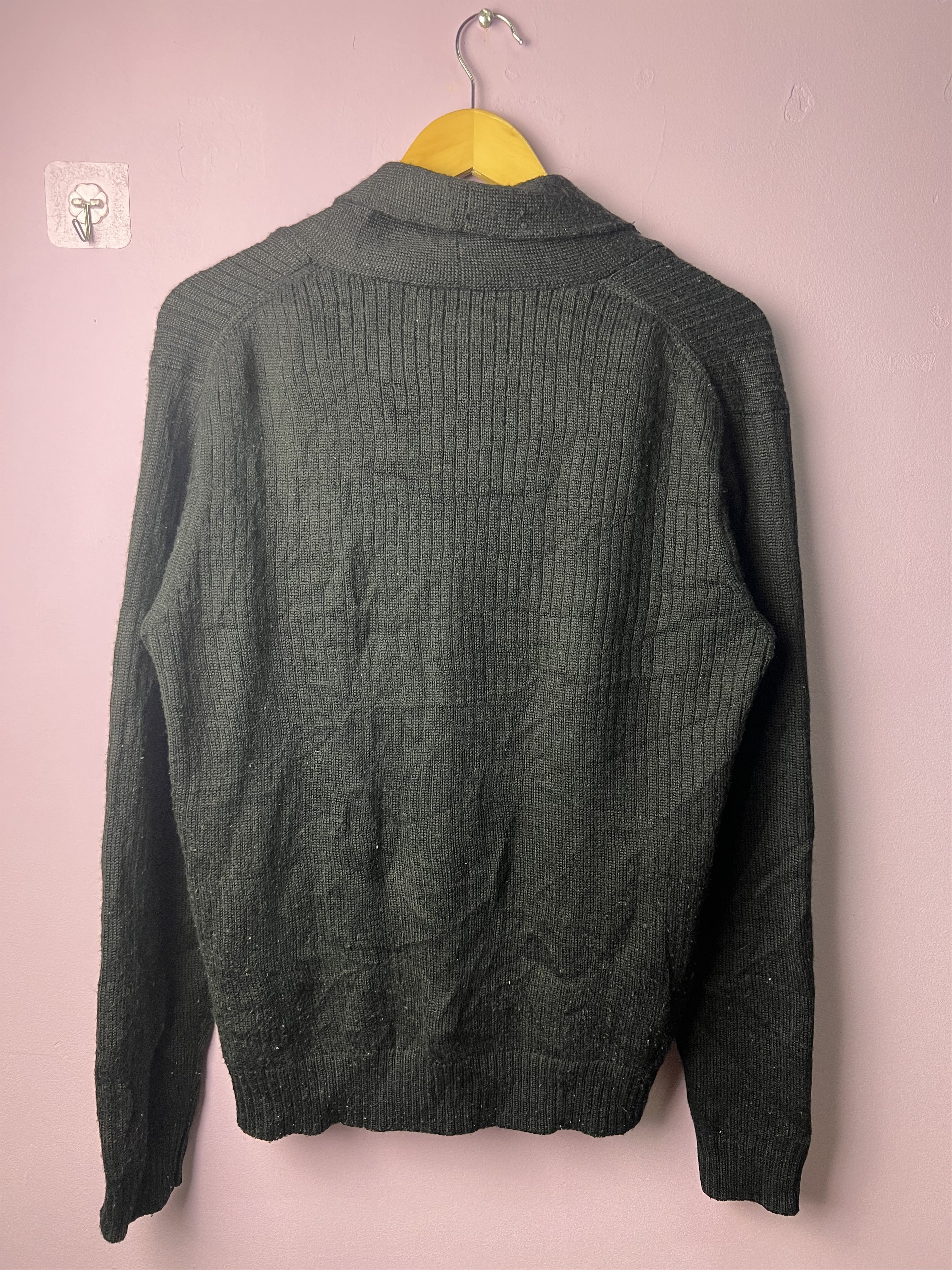 Japanese Brand 🔥Vintage Anti-Label Shawl Collar Knit Cardigan Size US M / EU 48-50 / 2 - 2 Thumbnail