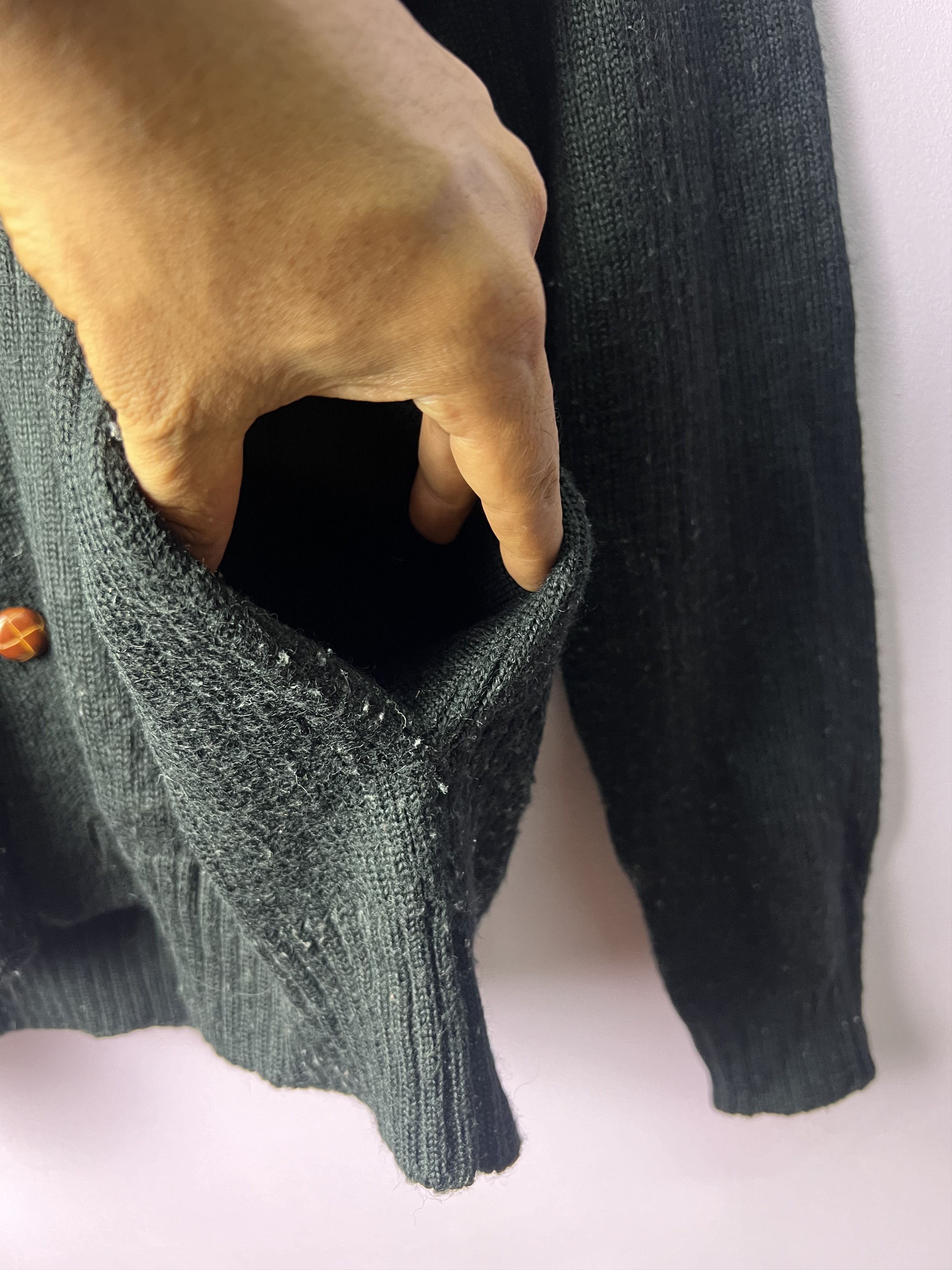 Japanese Brand 🔥Vintage Anti-Label Shawl Collar Knit Cardigan Size US M / EU 48-50 / 2 - 6 Thumbnail