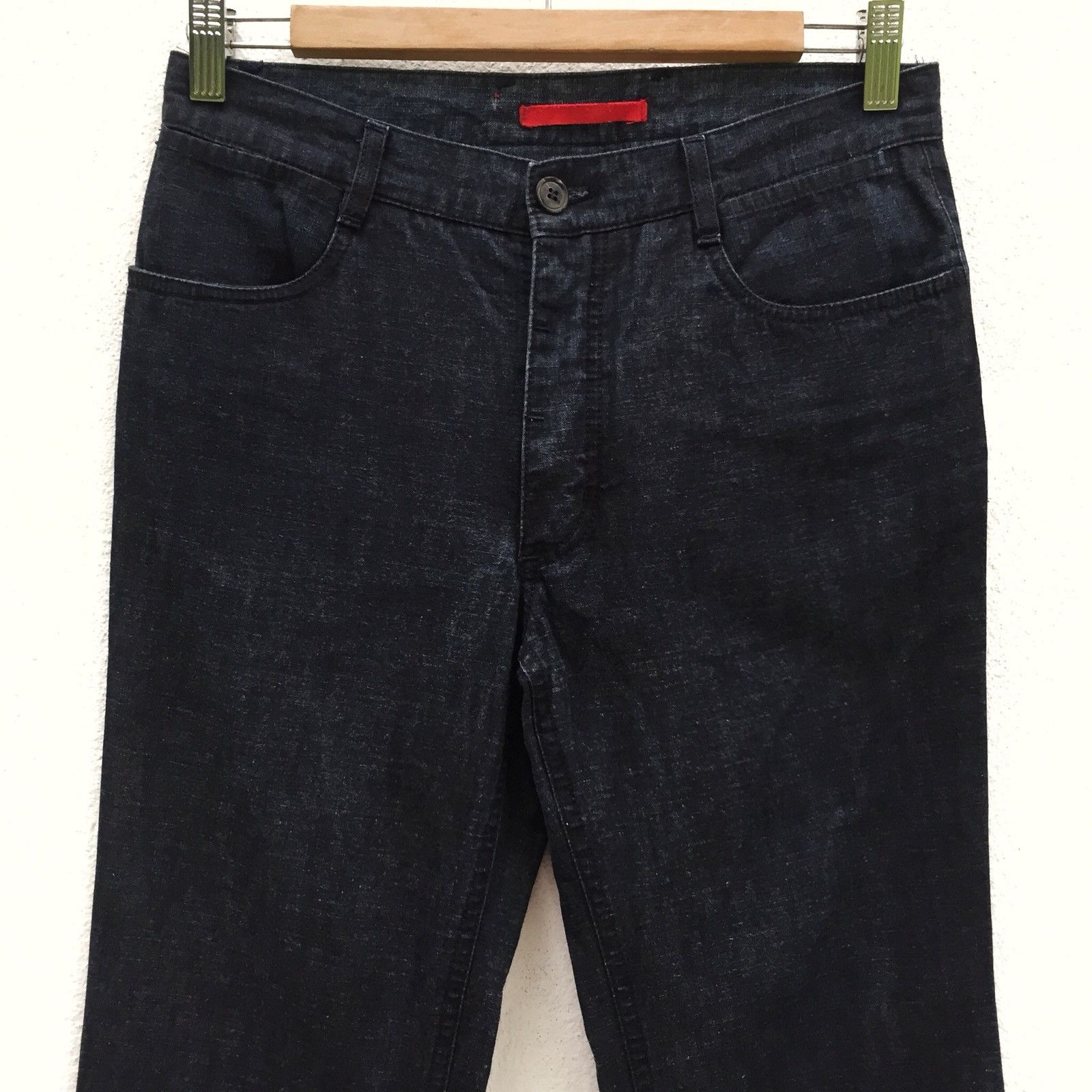 Prada OG Prada Milano 🇮🇹 US Navy Straight Cut Denim Pants Size US 29 - 4 Thumbnail