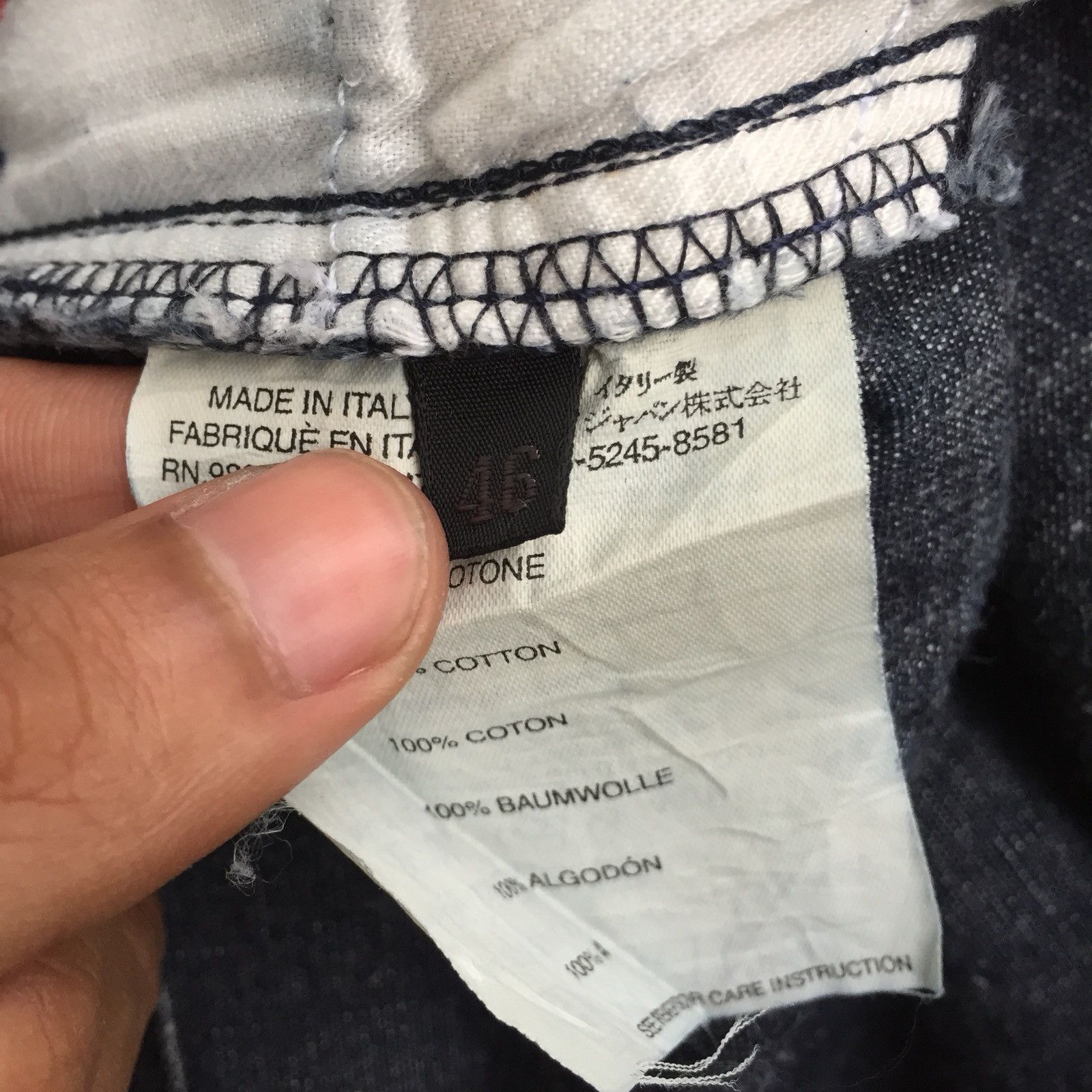Prada OG Prada Milano 🇮🇹 US Navy Straight Cut Denim Pants Size US 29 - 9 Thumbnail