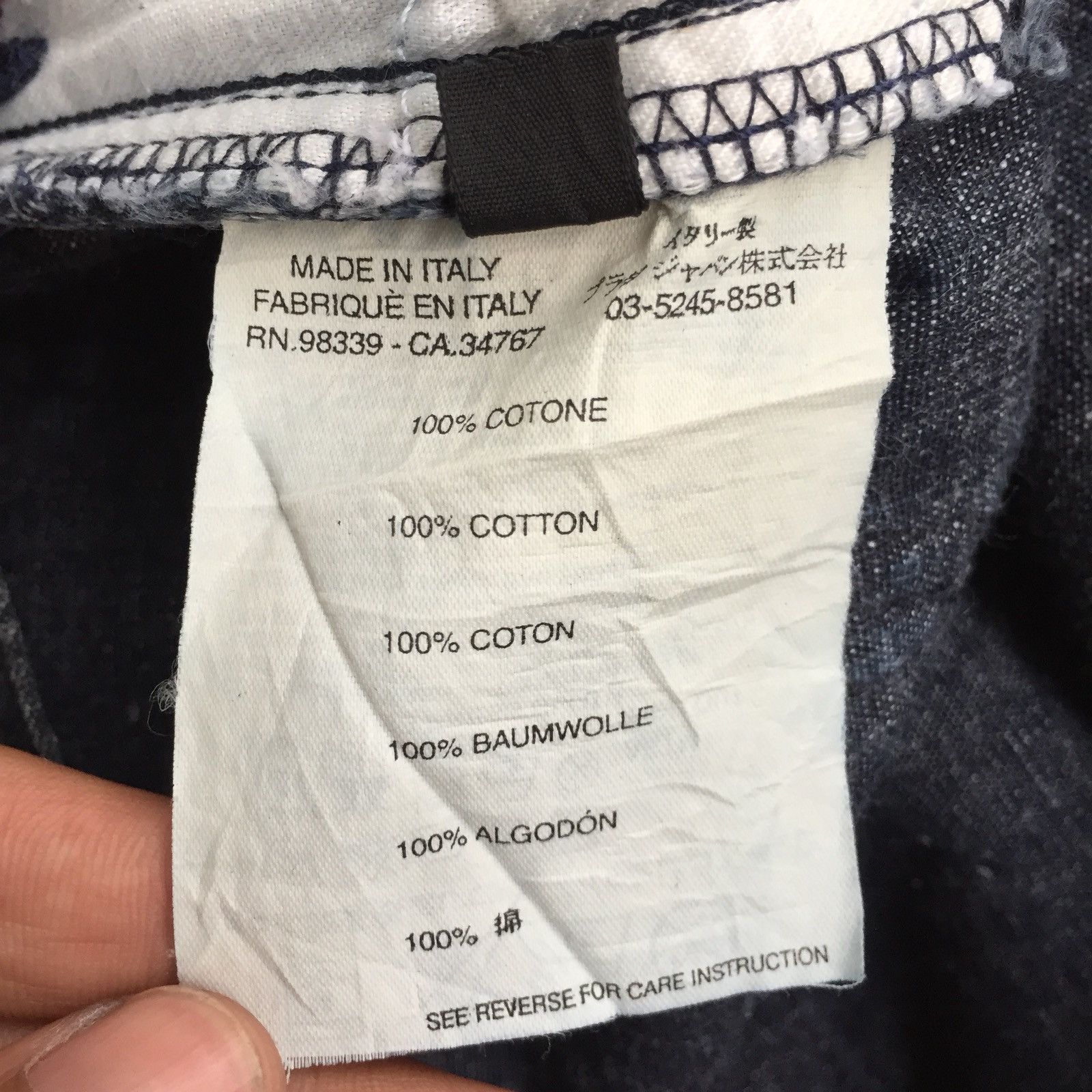 Prada OG Prada Milano 🇮🇹 US Navy Straight Cut Denim Pants Size US 29 - 8 Thumbnail