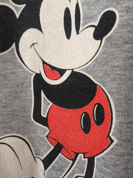 Disney × Mickey Mouse × Vintage Mickey mouse 80s sweat shirt - not parka lather jacket coat Size US L / EU 52-54 / 3 - 4 Thumbnail