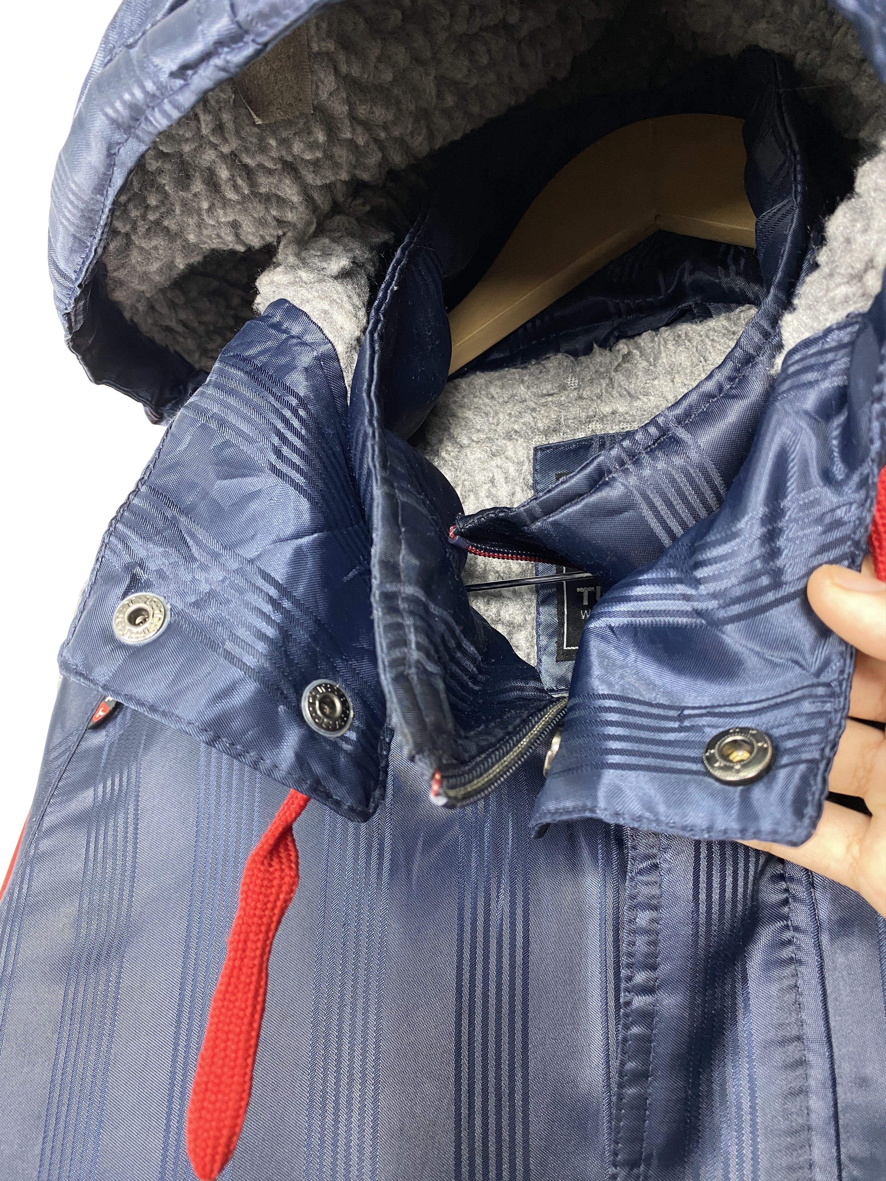 Tultex Vintage Tultex Hoodie Sherpa Lining Long Jacket J1517 Size US XL / EU 56 / 4 - 5 Thumbnail