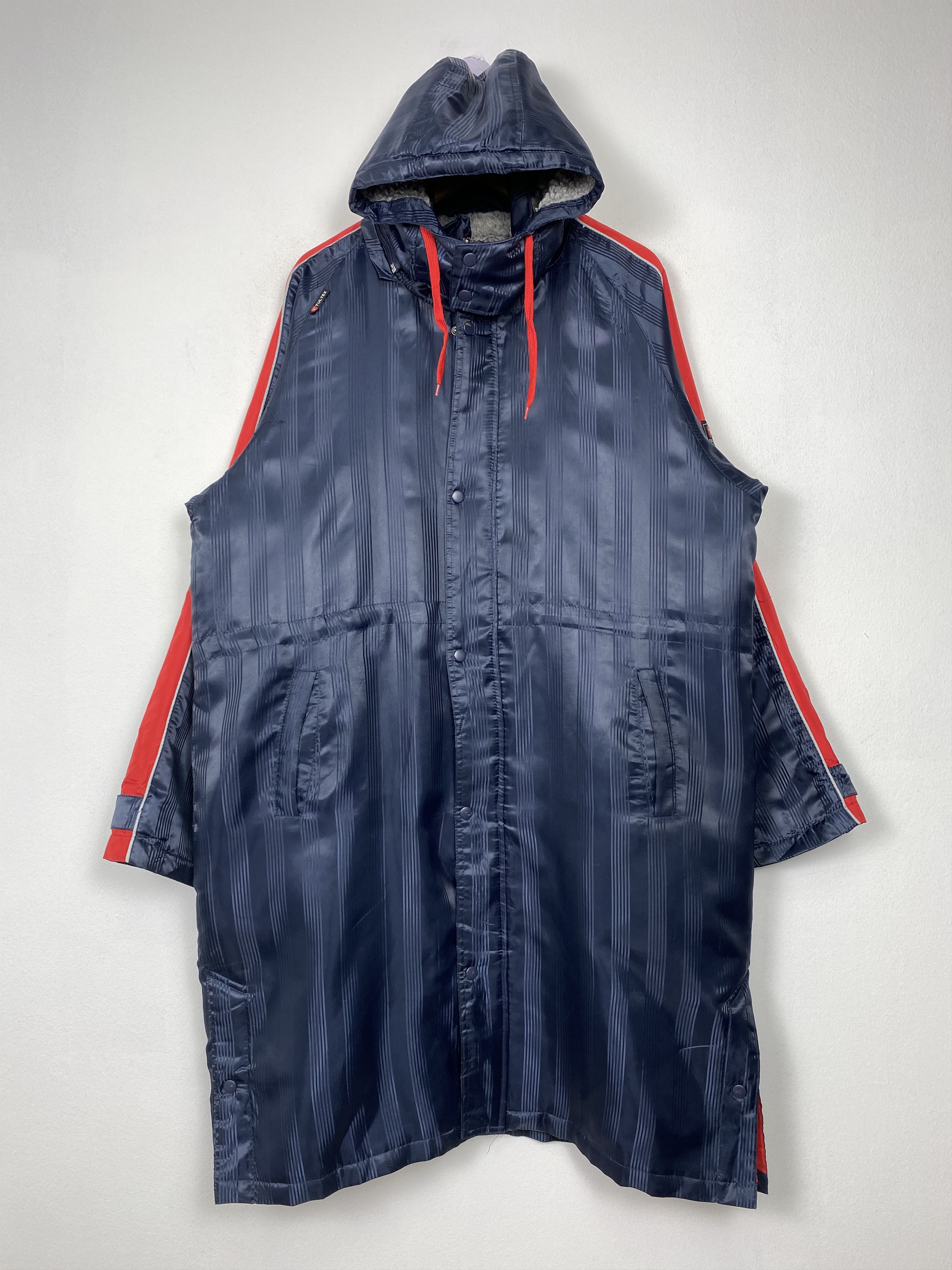 Tultex Vintage Tultex Hoodie Sherpa Lining Long Jacket J1517 Size US XL / EU 56 / 4 - 1 Thumbnail
