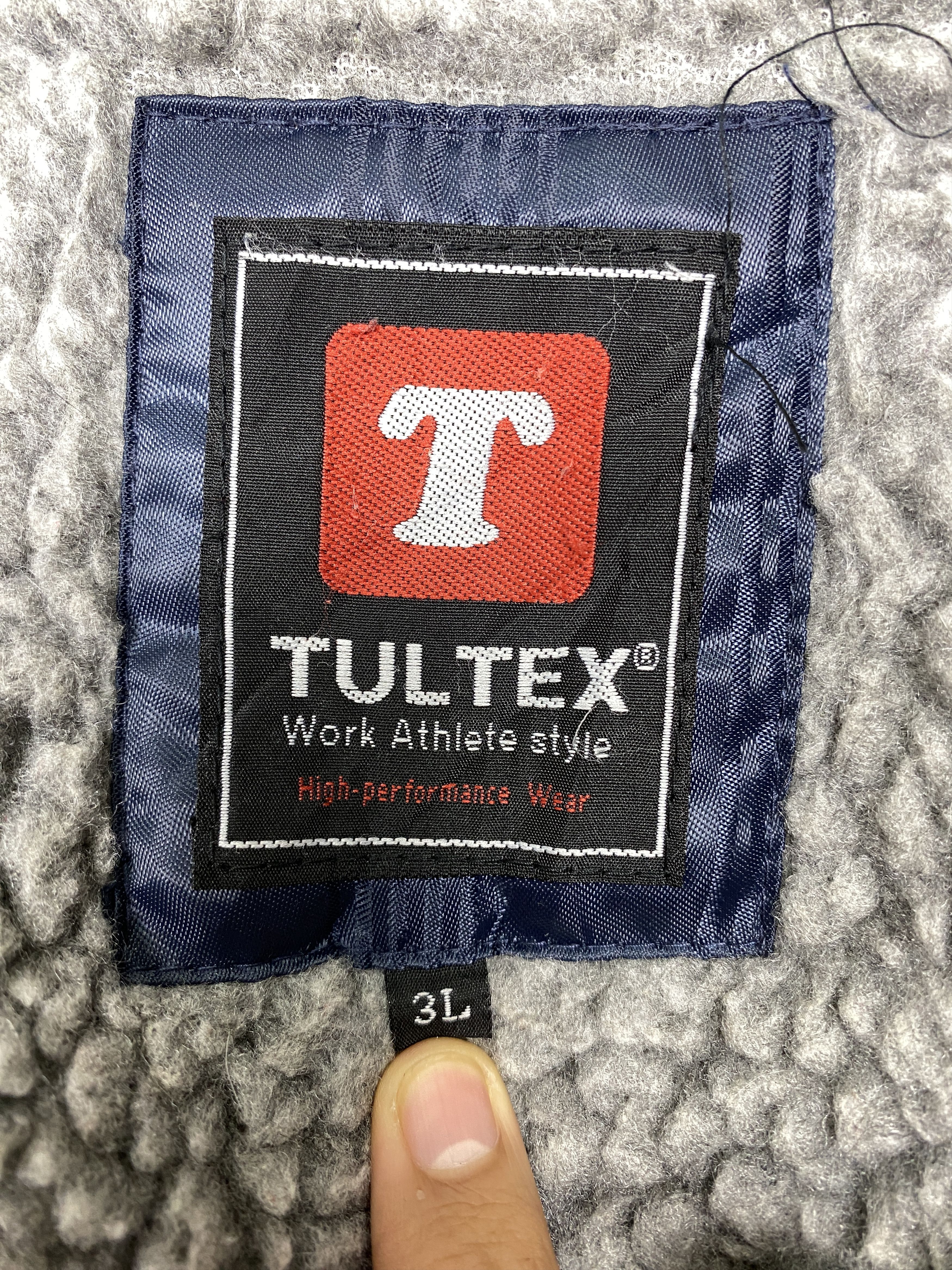 Tultex Vintage Tultex Hoodie Sherpa Lining Long Jacket J1517 Size US XL / EU 56 / 4 - 17 Thumbnail