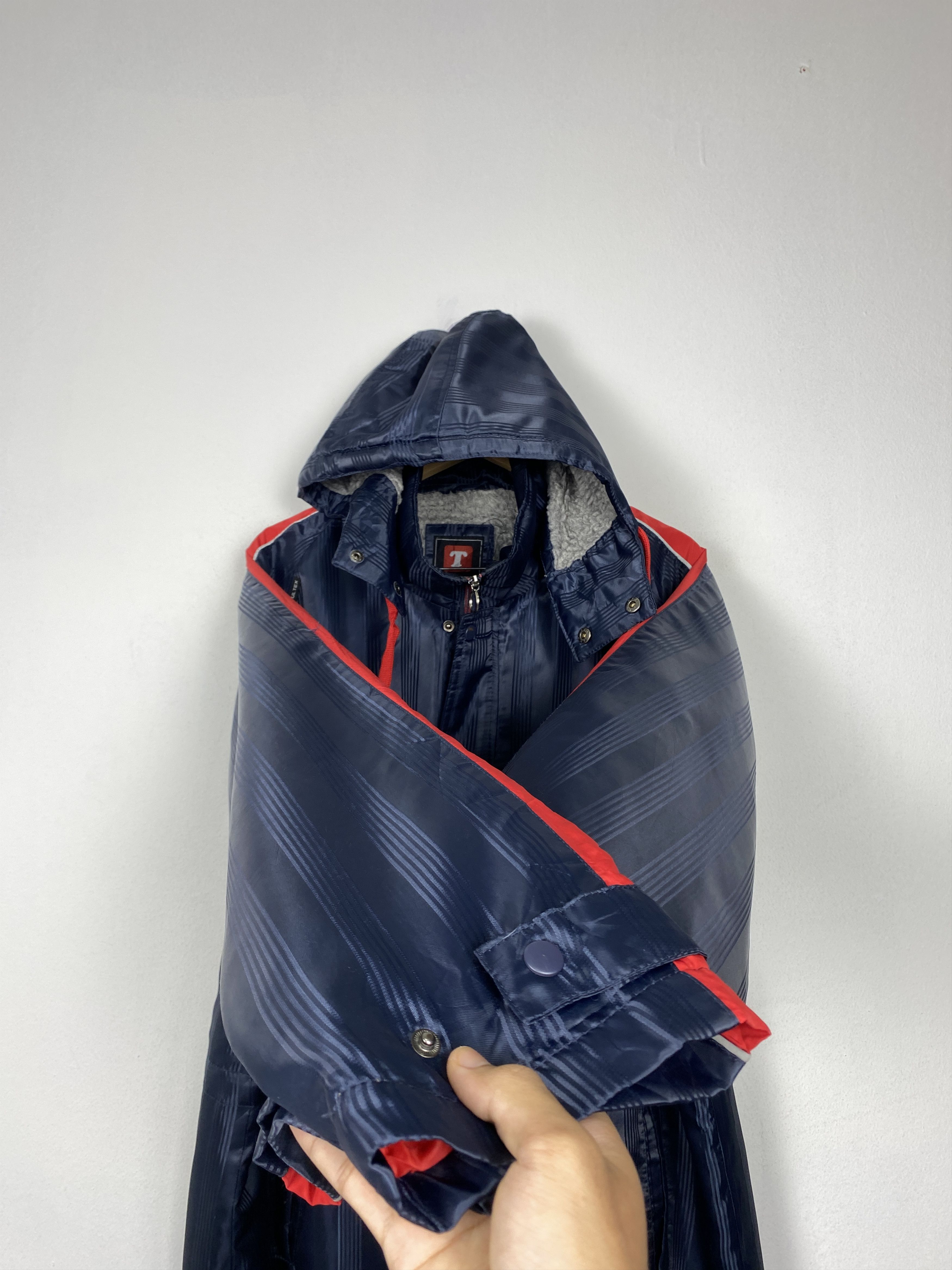 Tultex Vintage Tultex Hoodie Sherpa Lining Long Jacket J1517 Size US XL / EU 56 / 4 - 8 Thumbnail