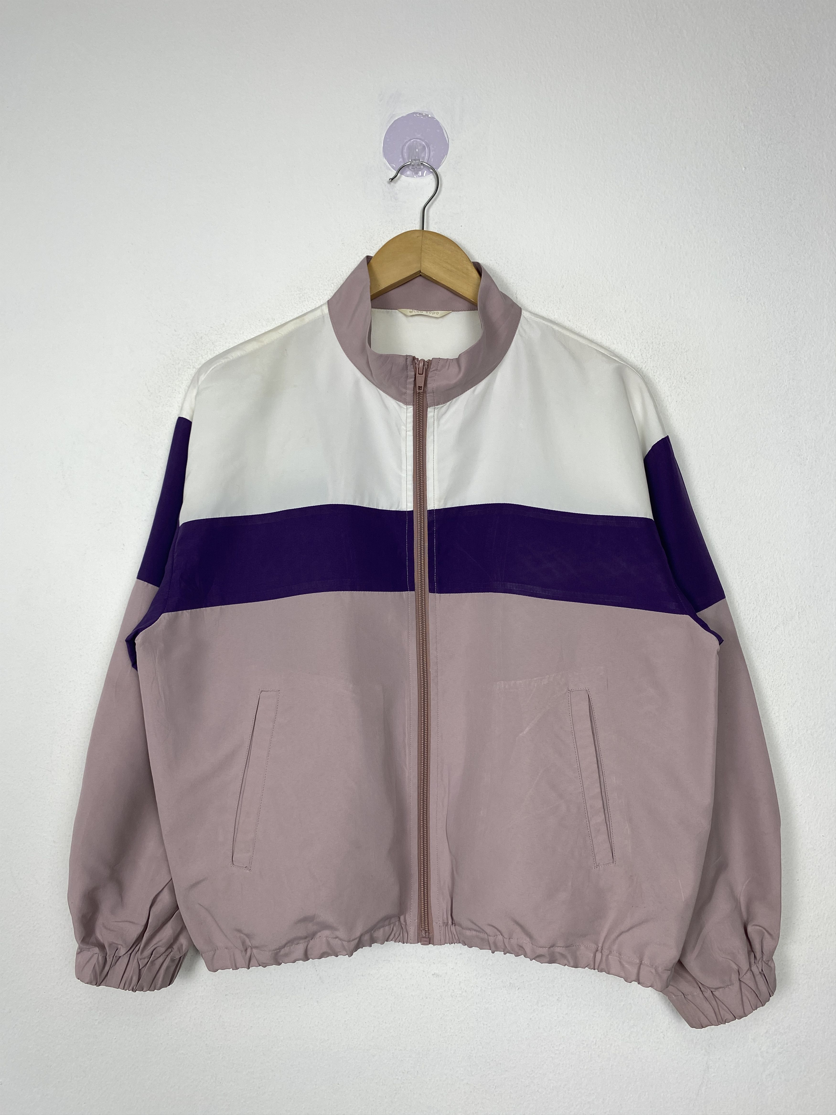 Japanese Brand Vintage Ehka Sopo Zip Up Windbreaker Jacket J1519 Size 3XL / US 20-22 - 1 Thumbnail