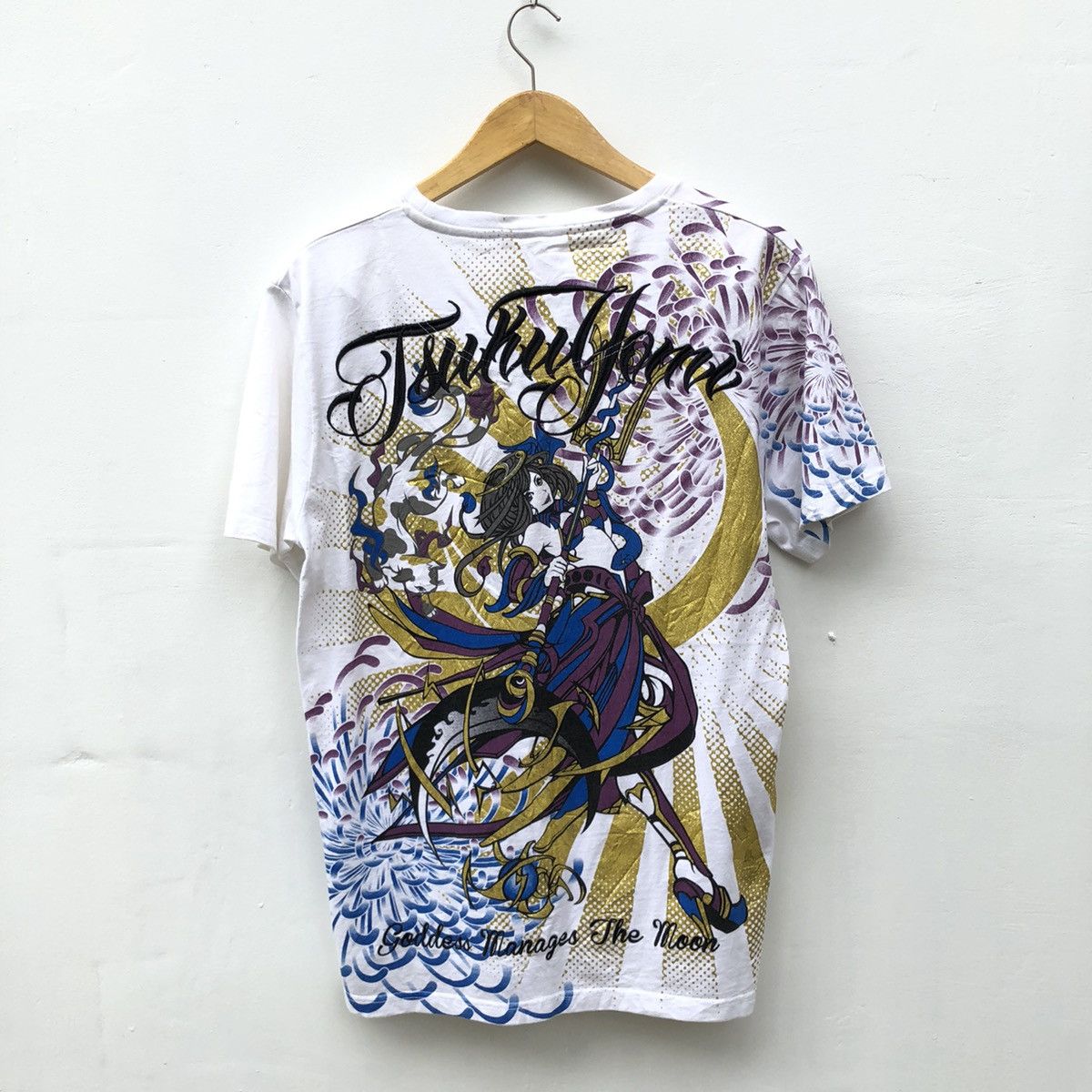 Anime × Japanese Brand T-Shirt All Of Print Anime Oh My Goddess Tsukuyomi Size US L / EU 52-54 / 3 - 2 Thumbnail