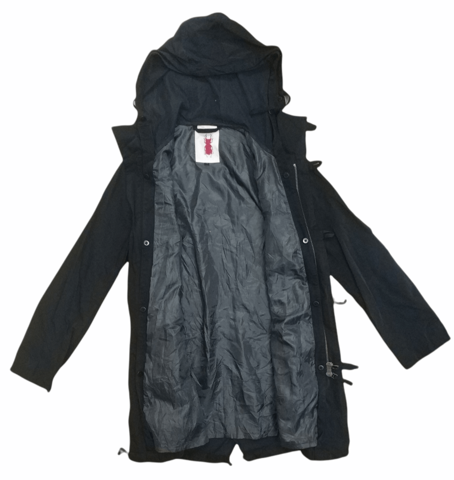 Japanese Brand 🔥Super Black Japanese Brand Parka Jacket Size US S / EU 44-46 / 1 - 1 Thumbnail