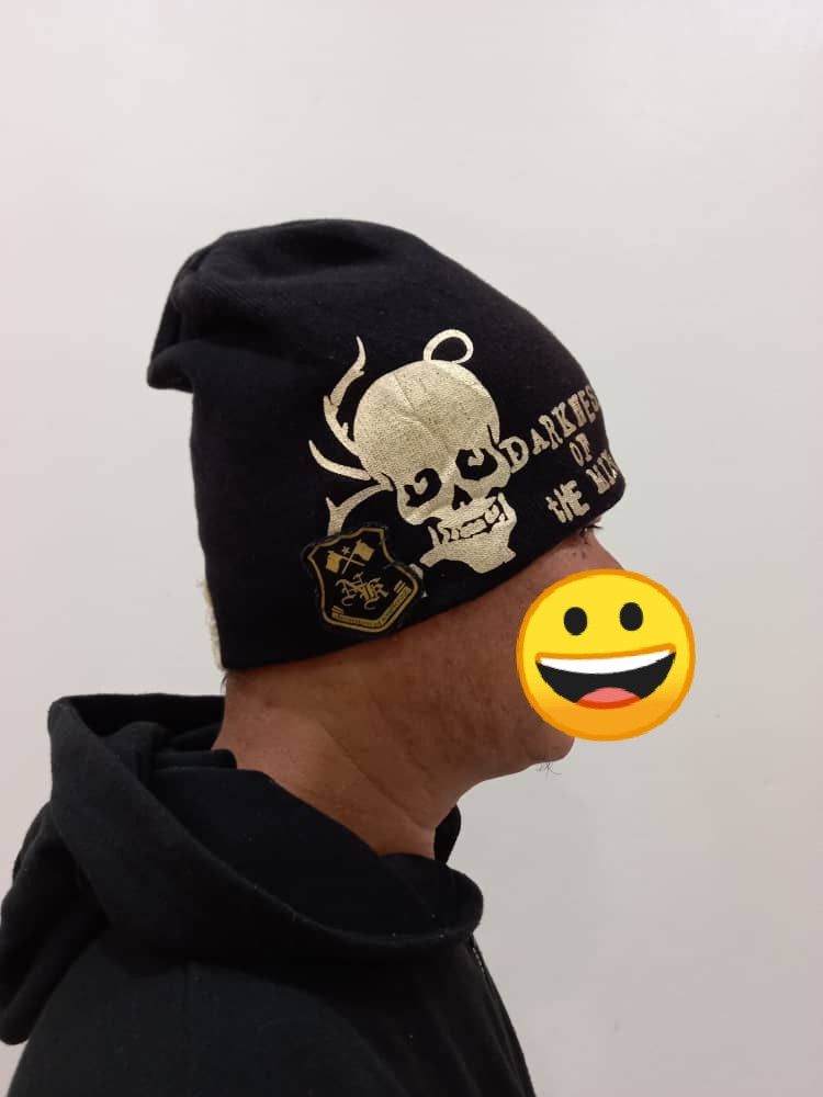 Japanese Brand × Vintage Japanese Brand Skulls Beanie Overprint Size ONE SIZE - 4 Thumbnail