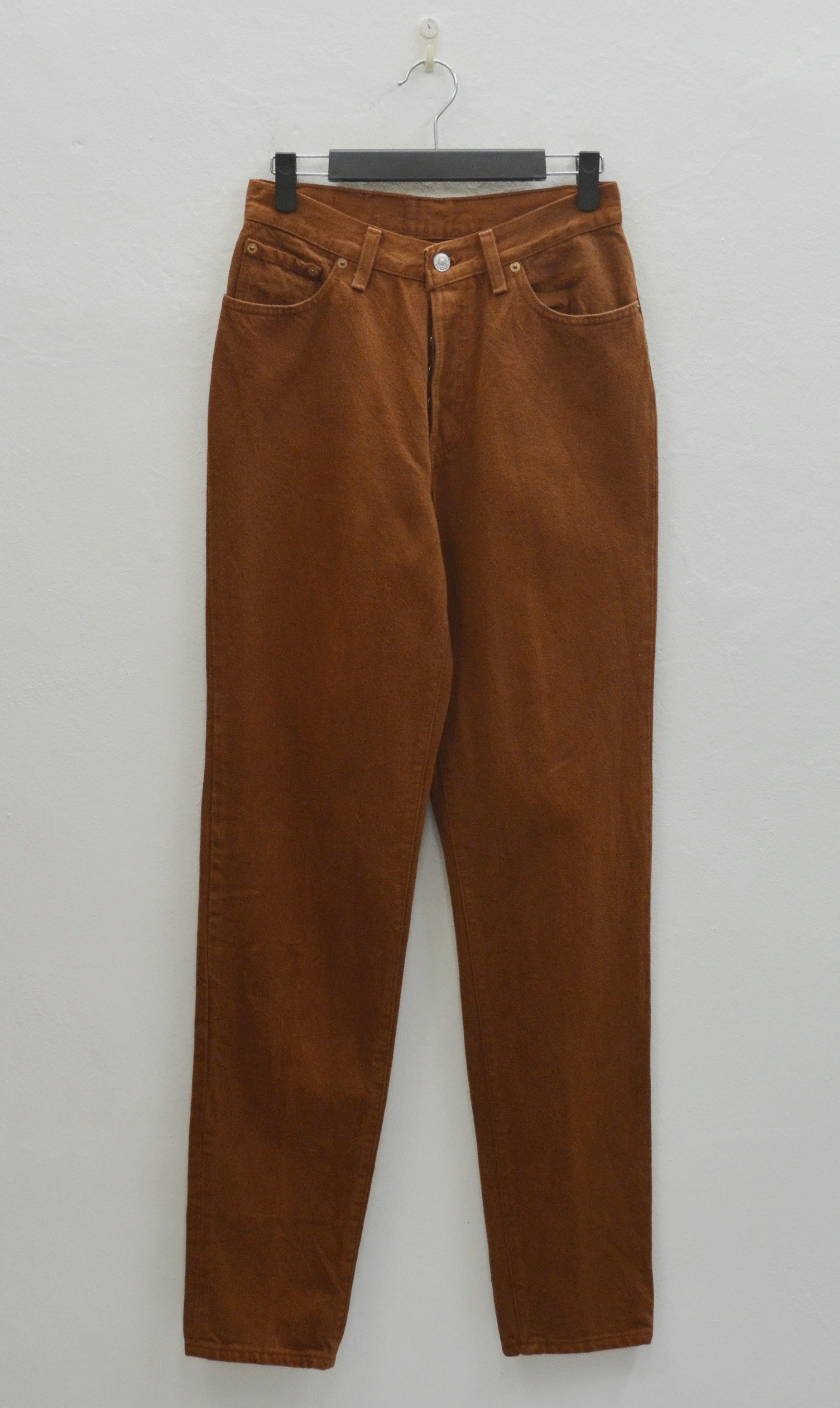image of Levis 501 90's High Waist Brown Denim Unisex W26, Men's