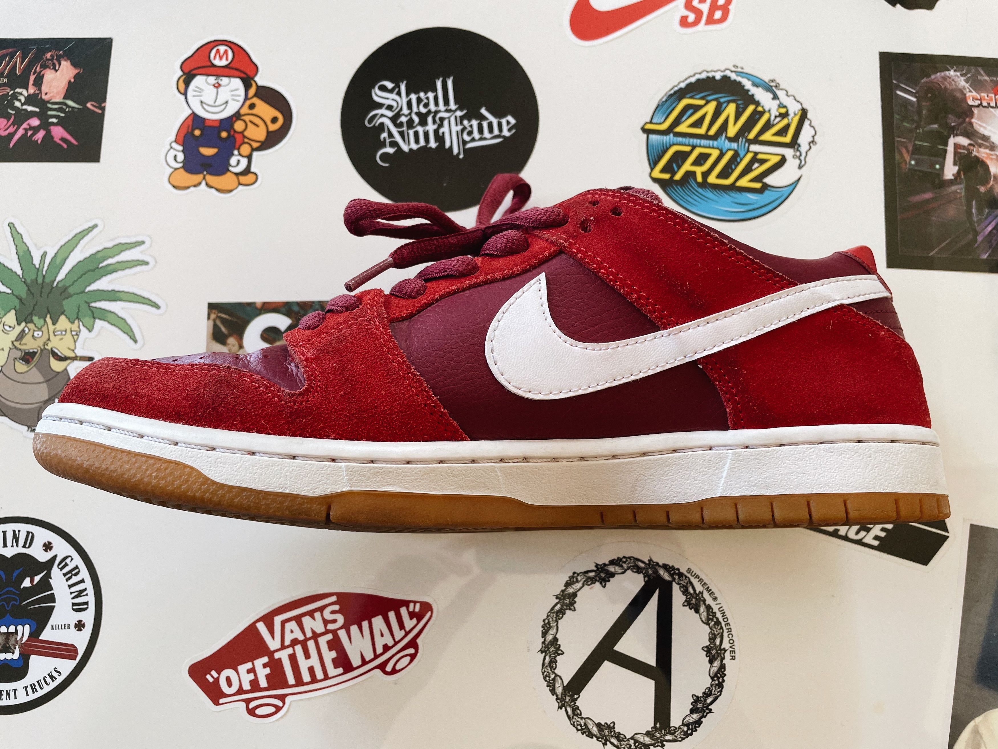 Nike Nike SB Zoom Dunk Low Track Red Size US 9.5 / EU 42-43 - 3 Thumbnail