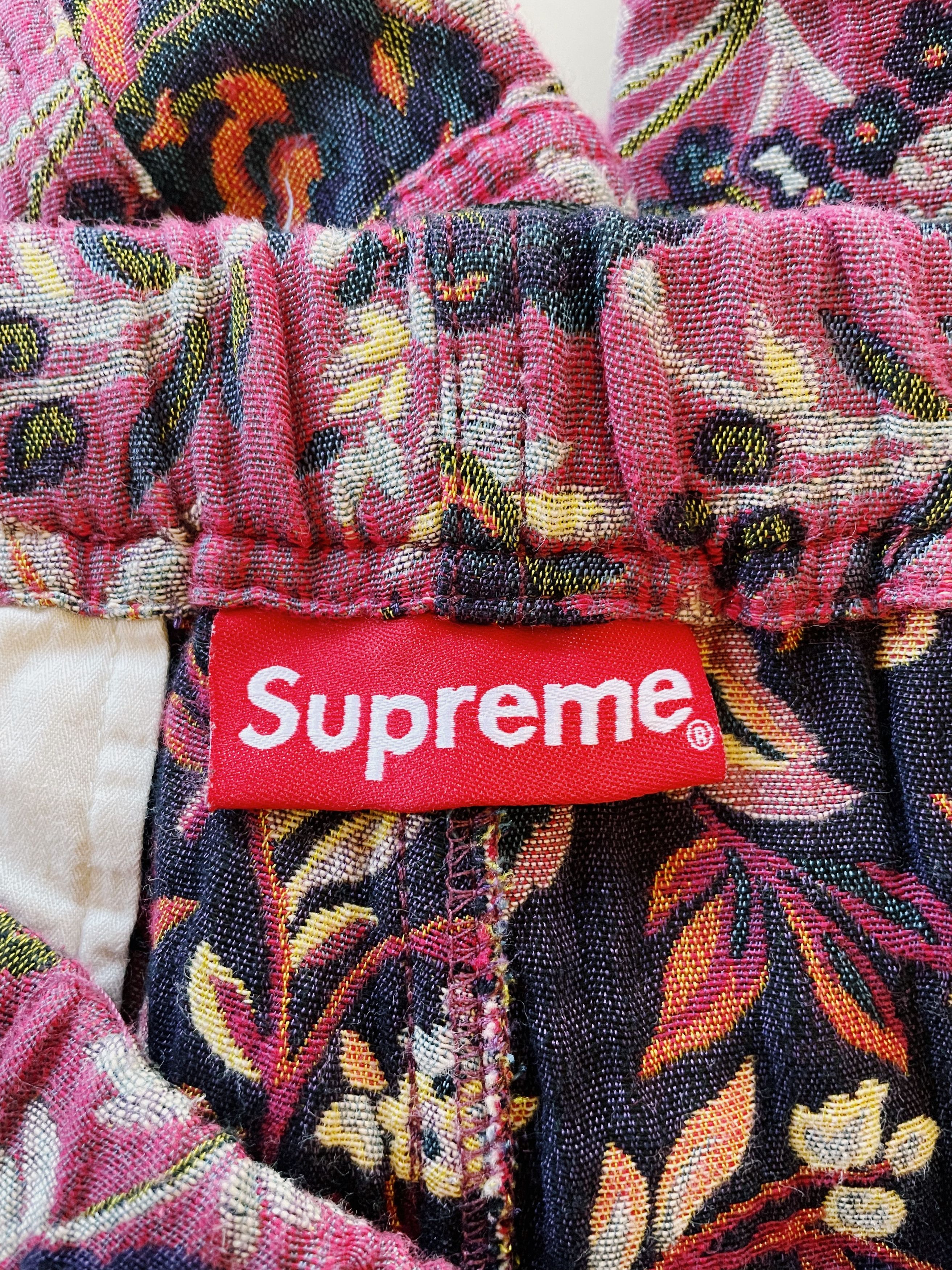 Supreme Supreme Jacquard Flowers Belted Short Burgundy / Navy Size US 30 / EU 46 - 4 Thumbnail