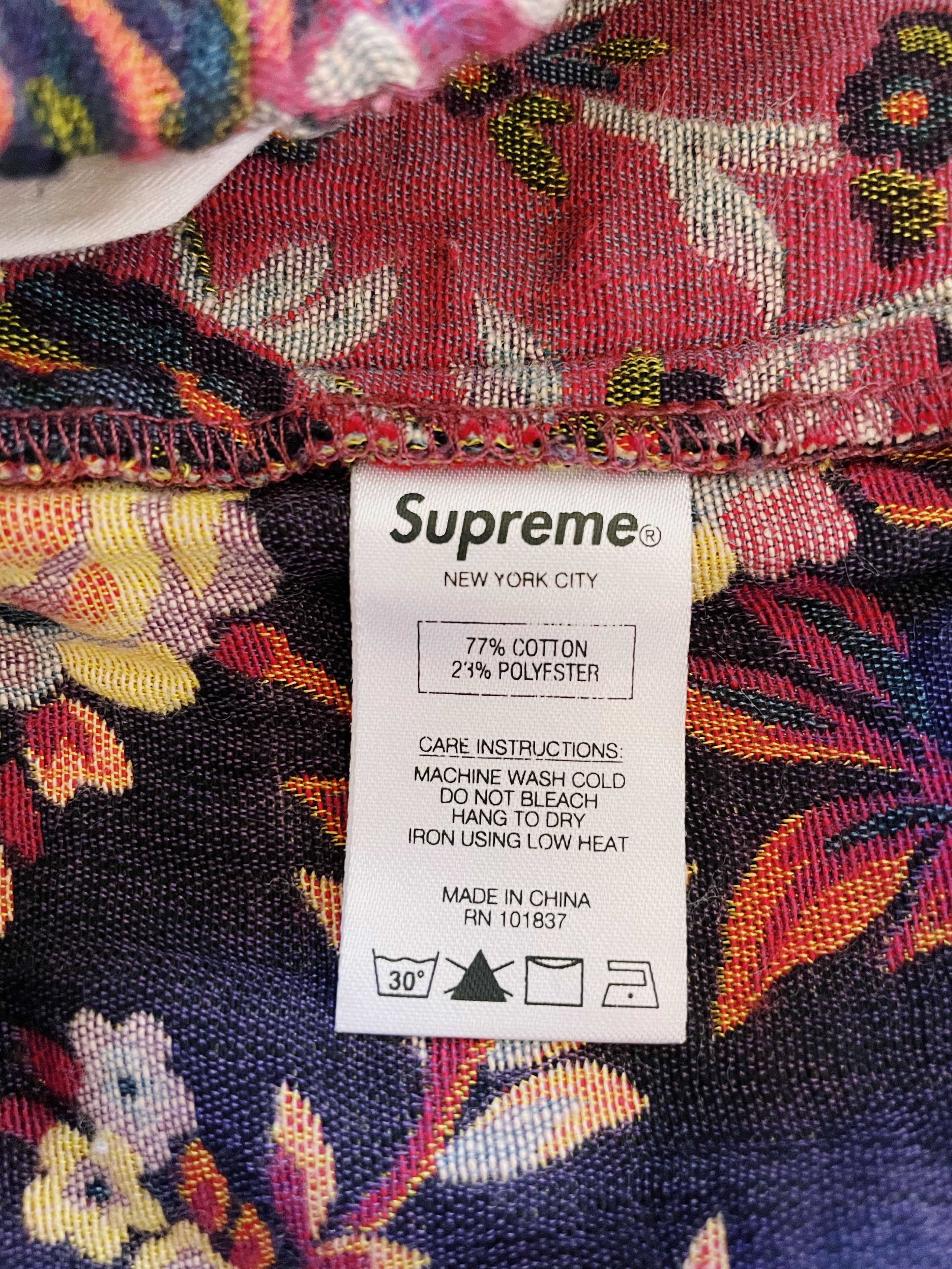 Supreme Supreme Jacquard Flowers Belted Short Burgundy / Navy Size US 30 / EU 46 - 6 Thumbnail