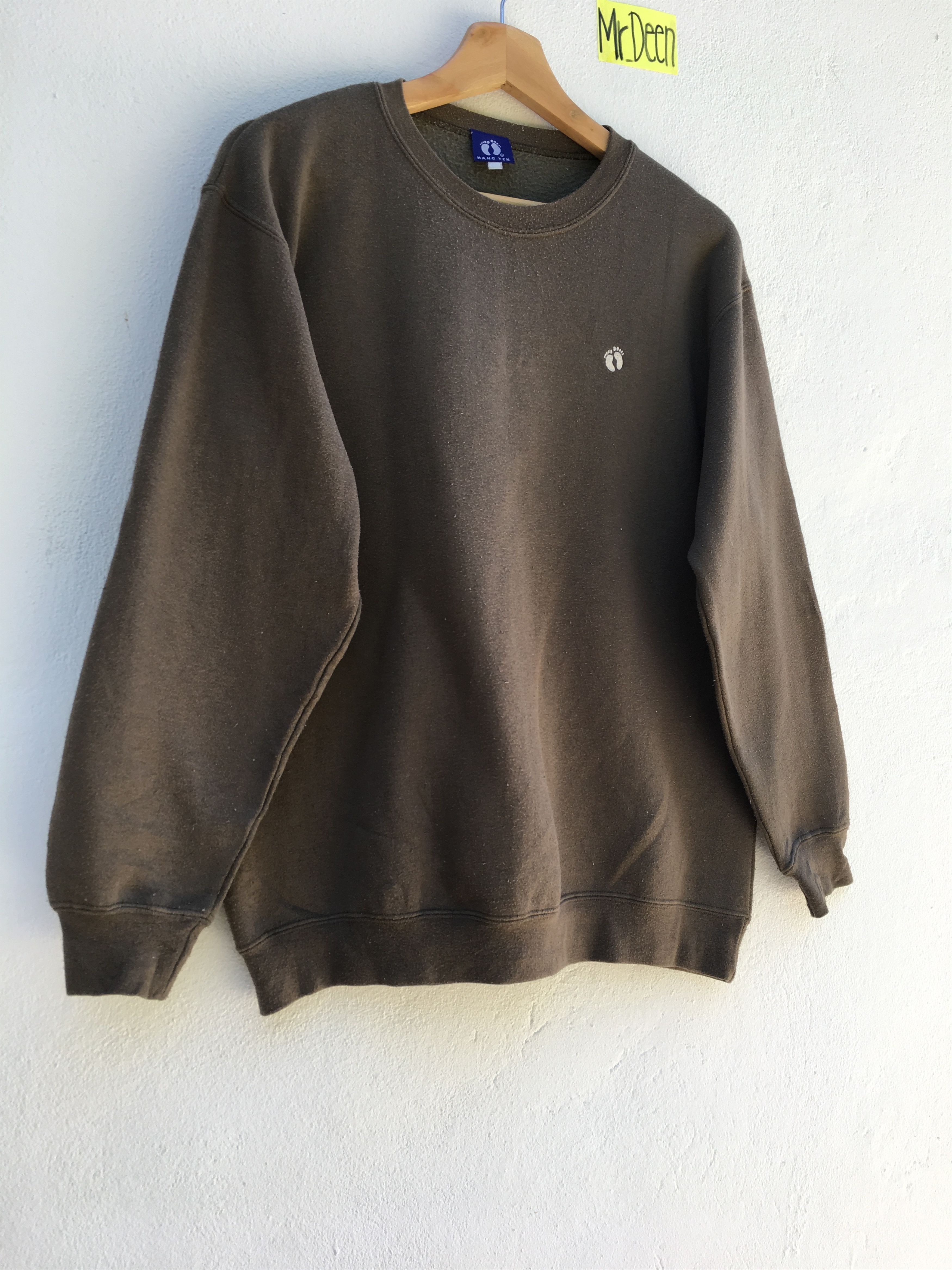 Hang Ten Vintage Hang Ten Sweatshirt Brown Colour Size US M / EU 48-50 / 2 - 6 Thumbnail