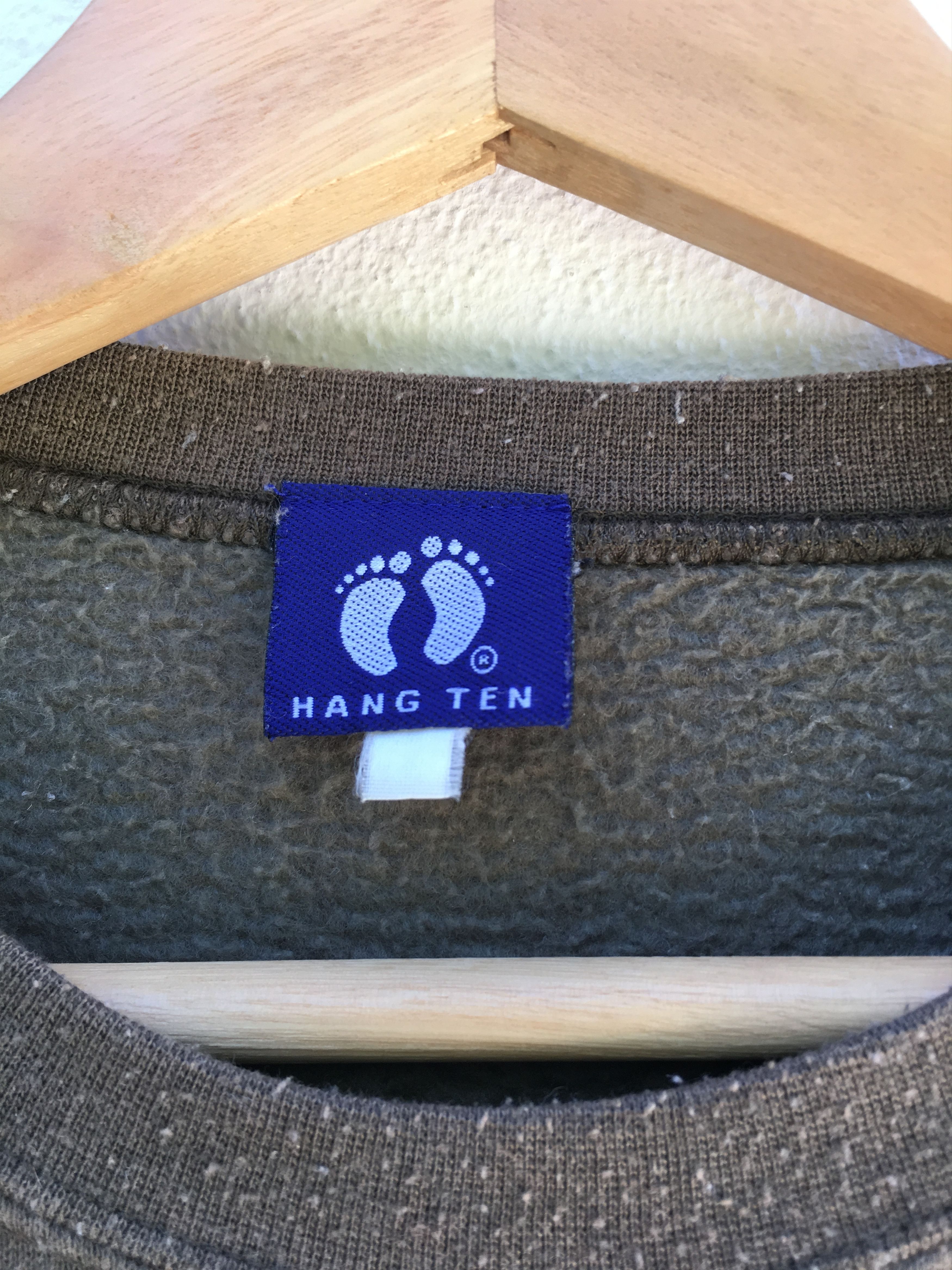 Hang Ten Vintage Hang Ten Sweatshirt Brown Colour Size US M / EU 48-50 / 2 - 7 Thumbnail